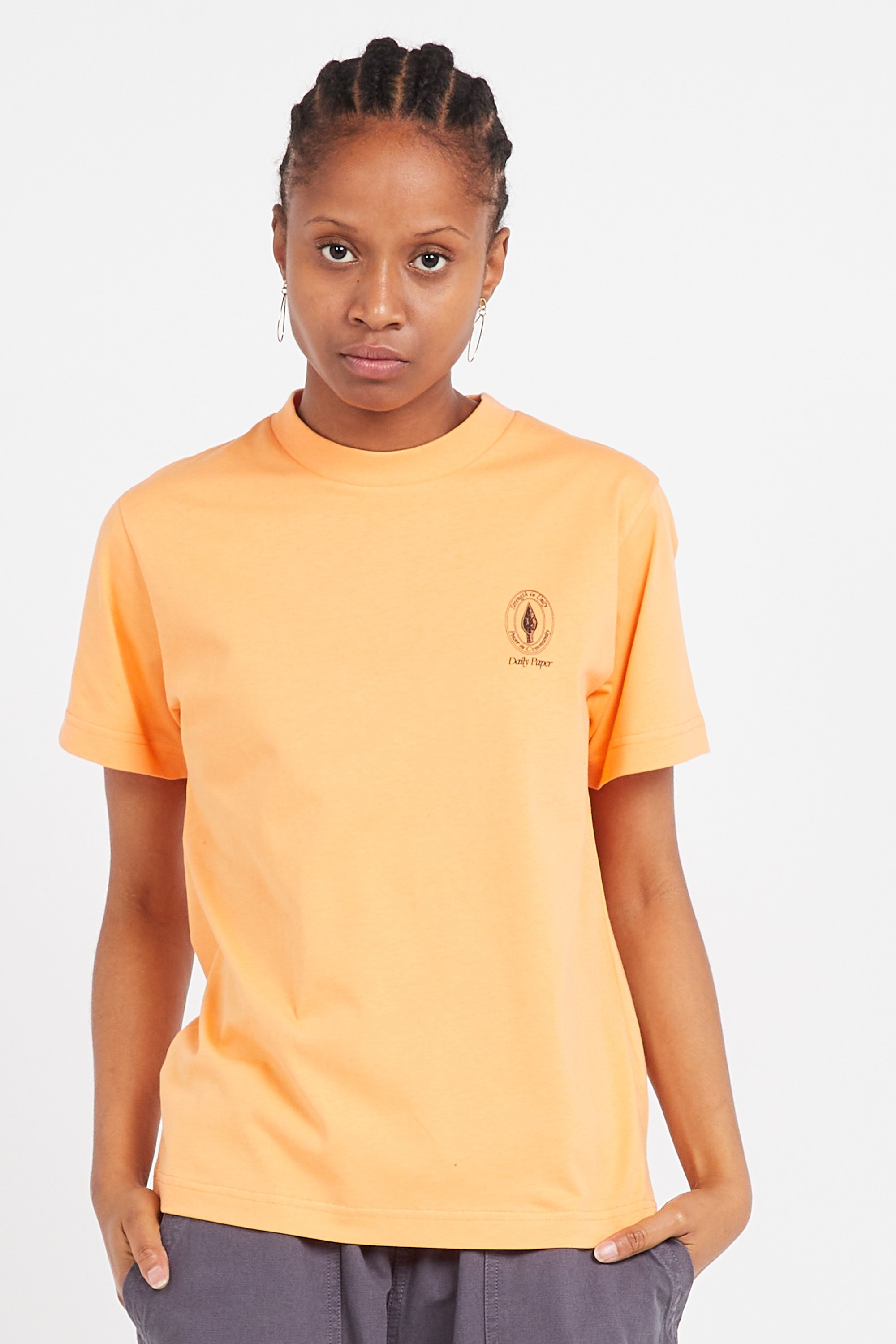 T-shirt | Orange by DAILY PAPER T-shirt Orange