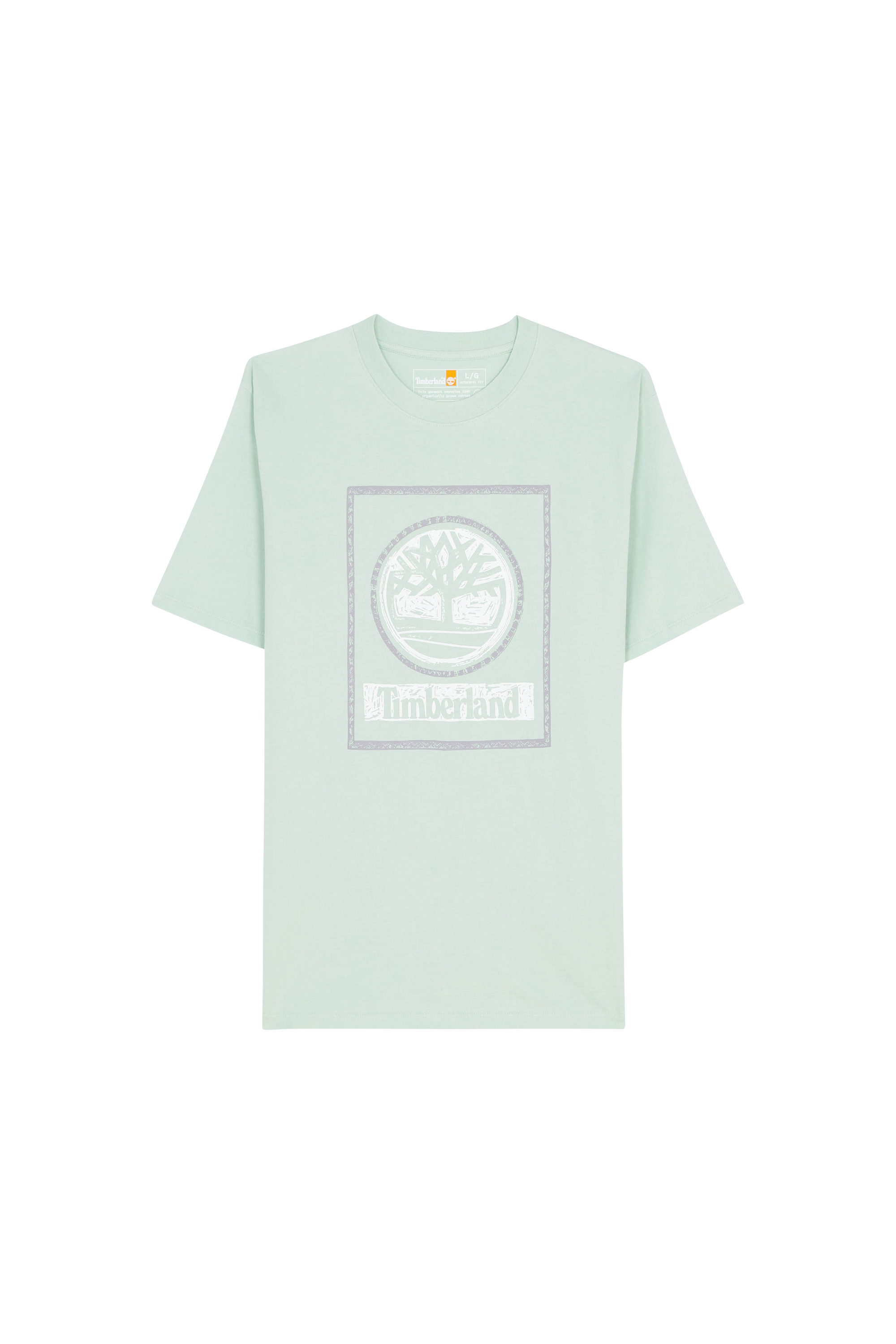 Regular-fit round-neck cotton T-shirt Green