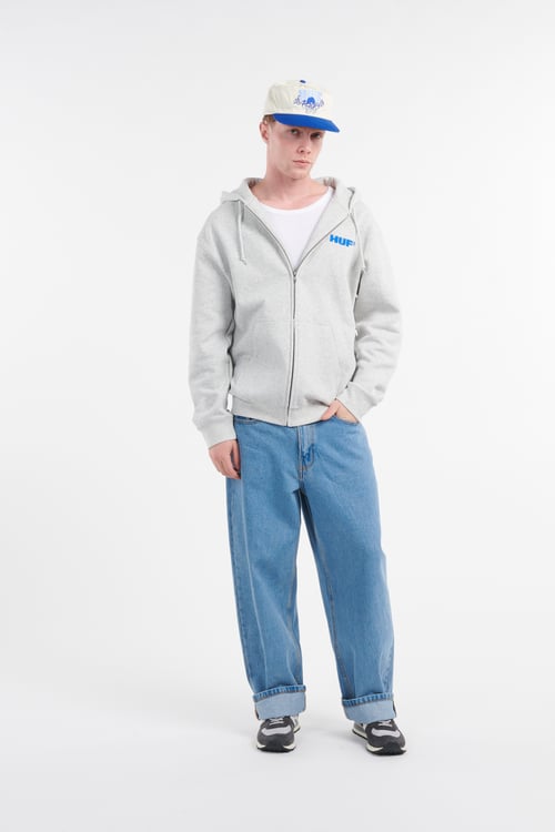 HUF Hoodie zippé Gris