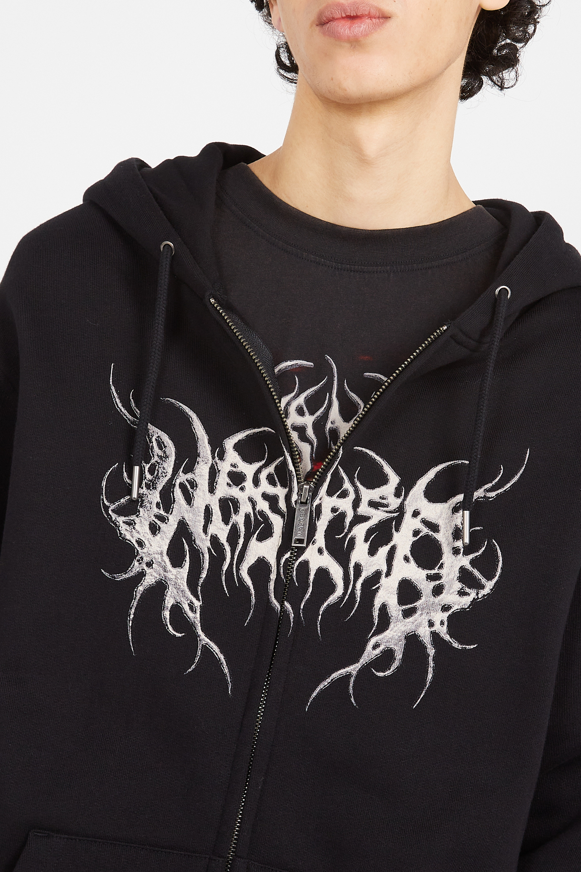 Hoodie zippé | Noir WASTED Homme