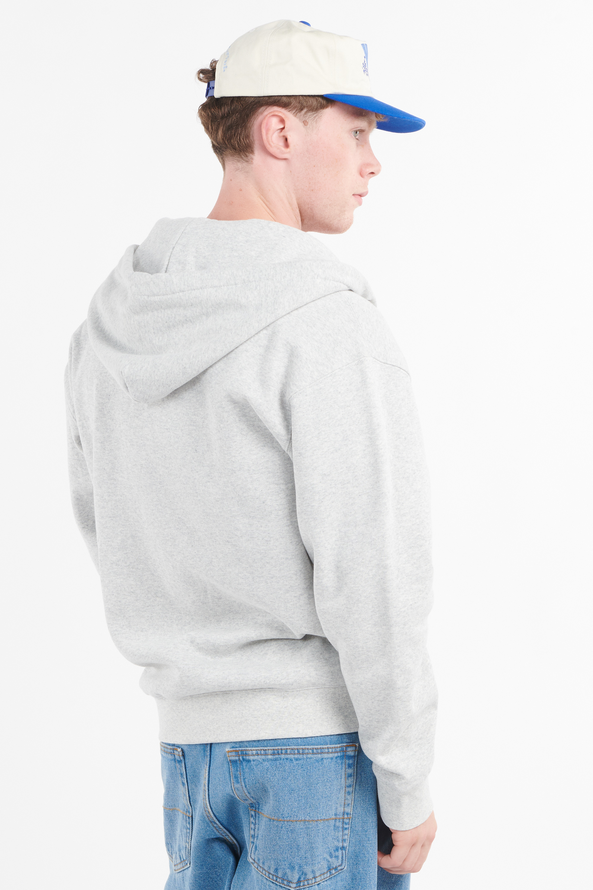 Hoodie zippé Gris
