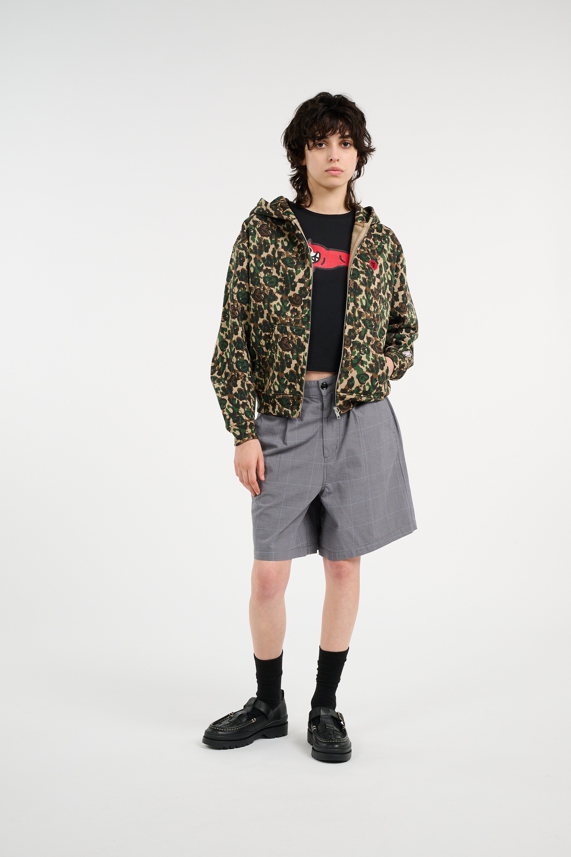 Hoodie zippé ICE CREAM Kaki