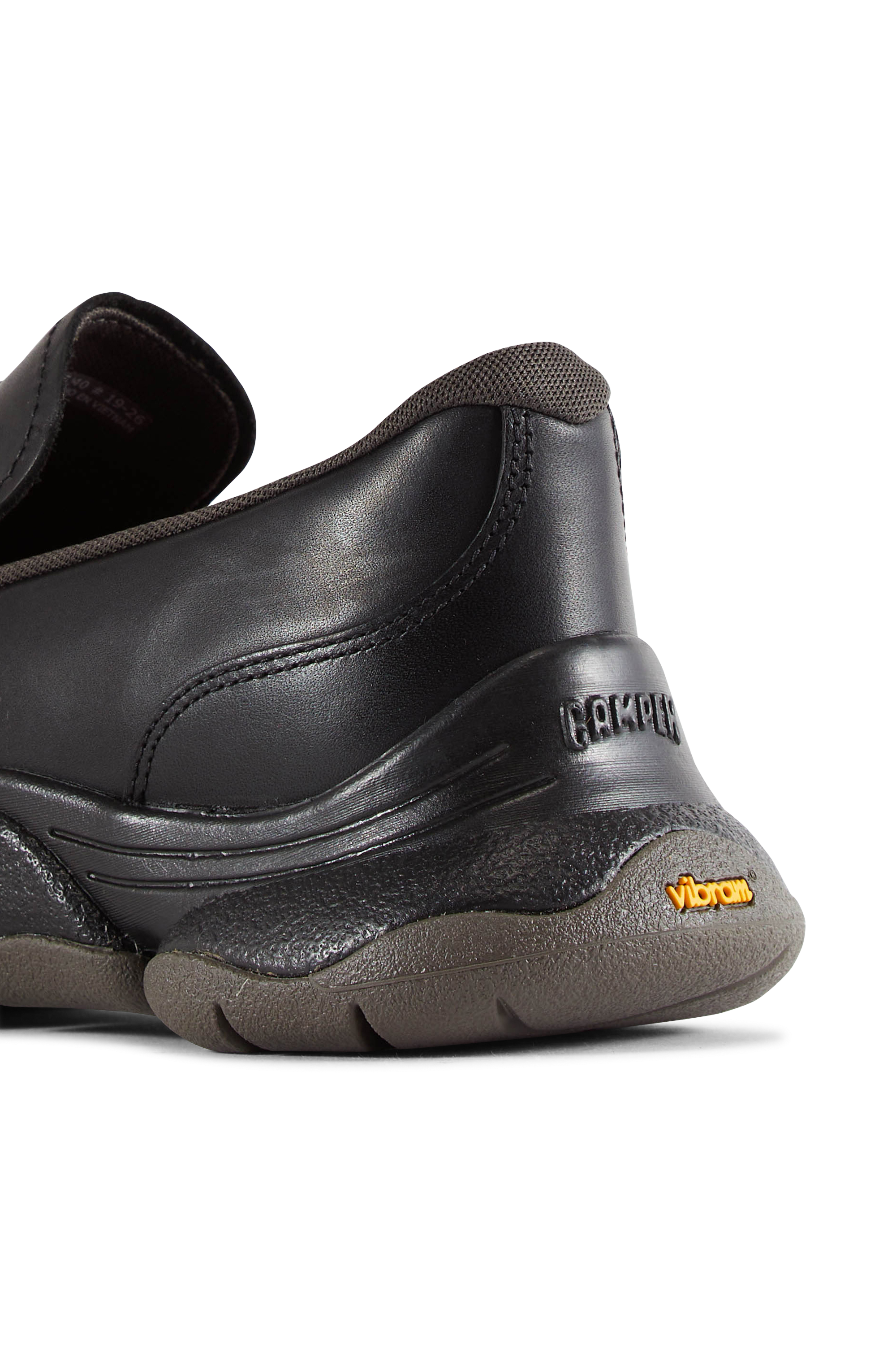 Leather deck shoes | Black CAMPER Women