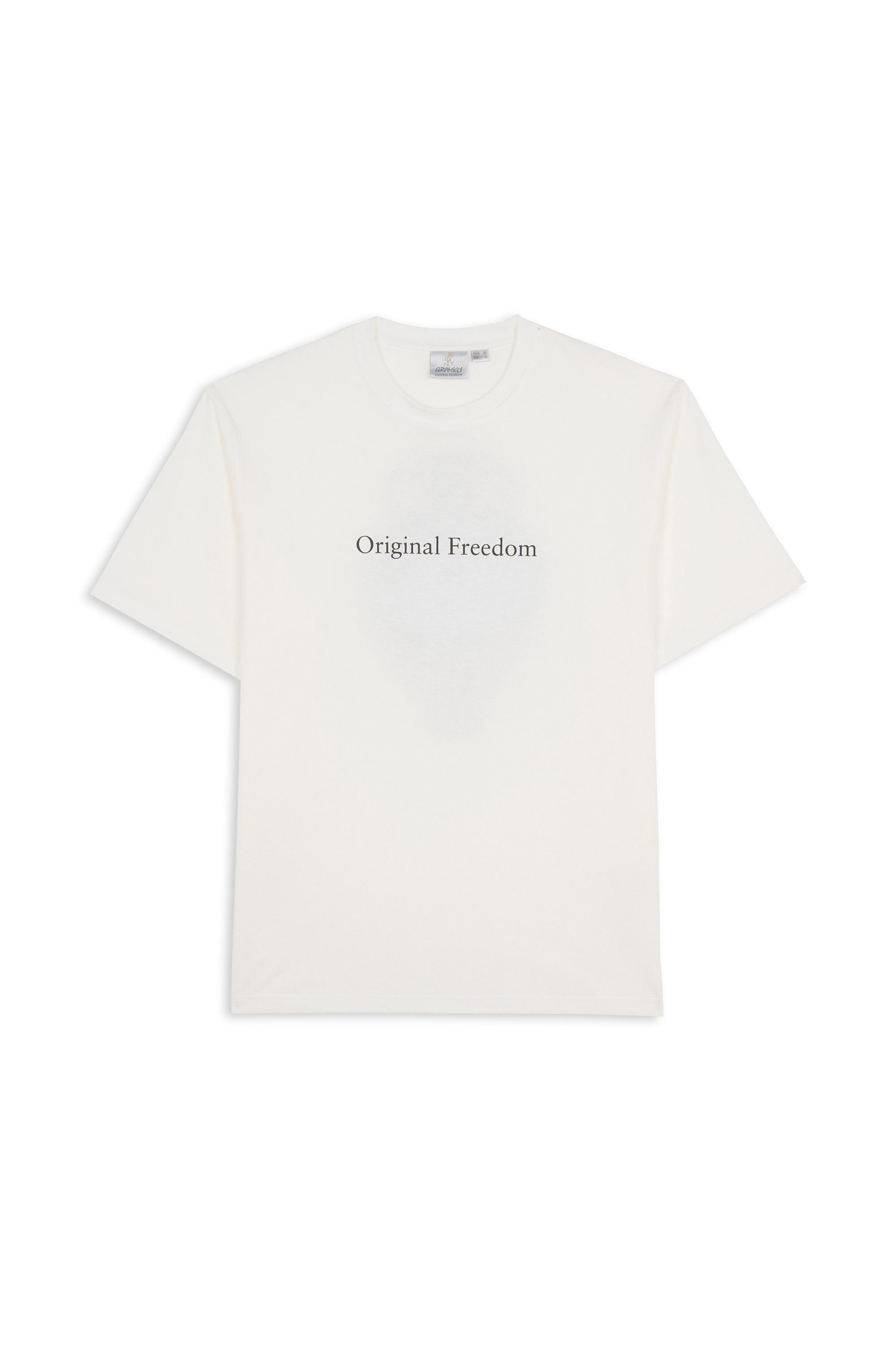 Regular-fit round-neck cotton T-shirt | White GRAMICCI Men