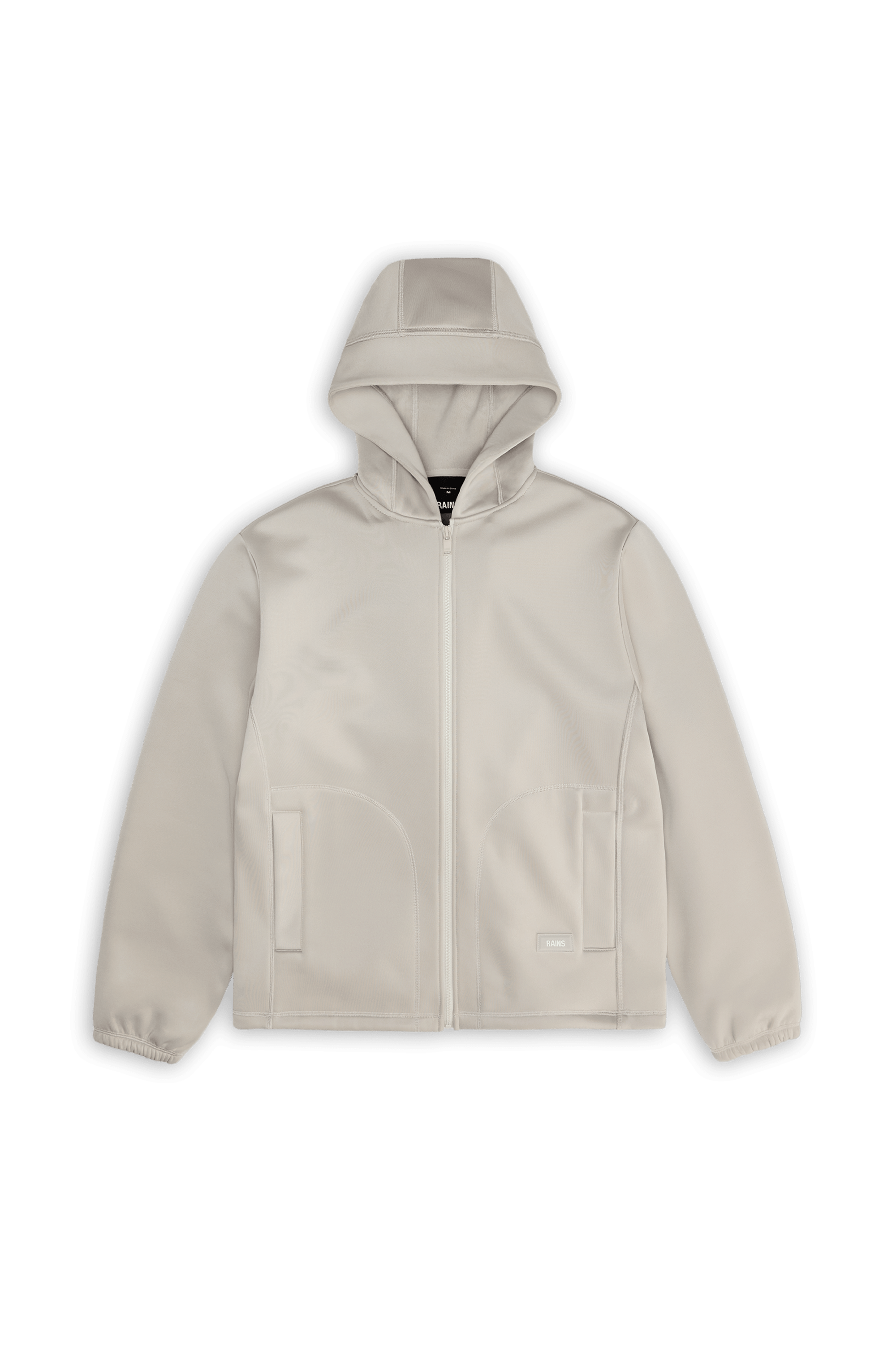 zip-up hoodie White