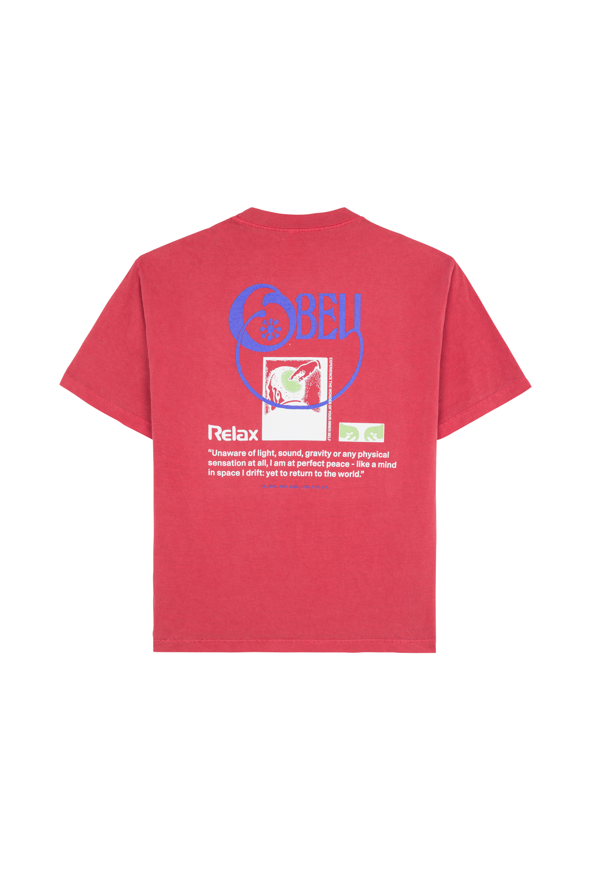 Regular-fit round-neck cotton T-shirt Pink