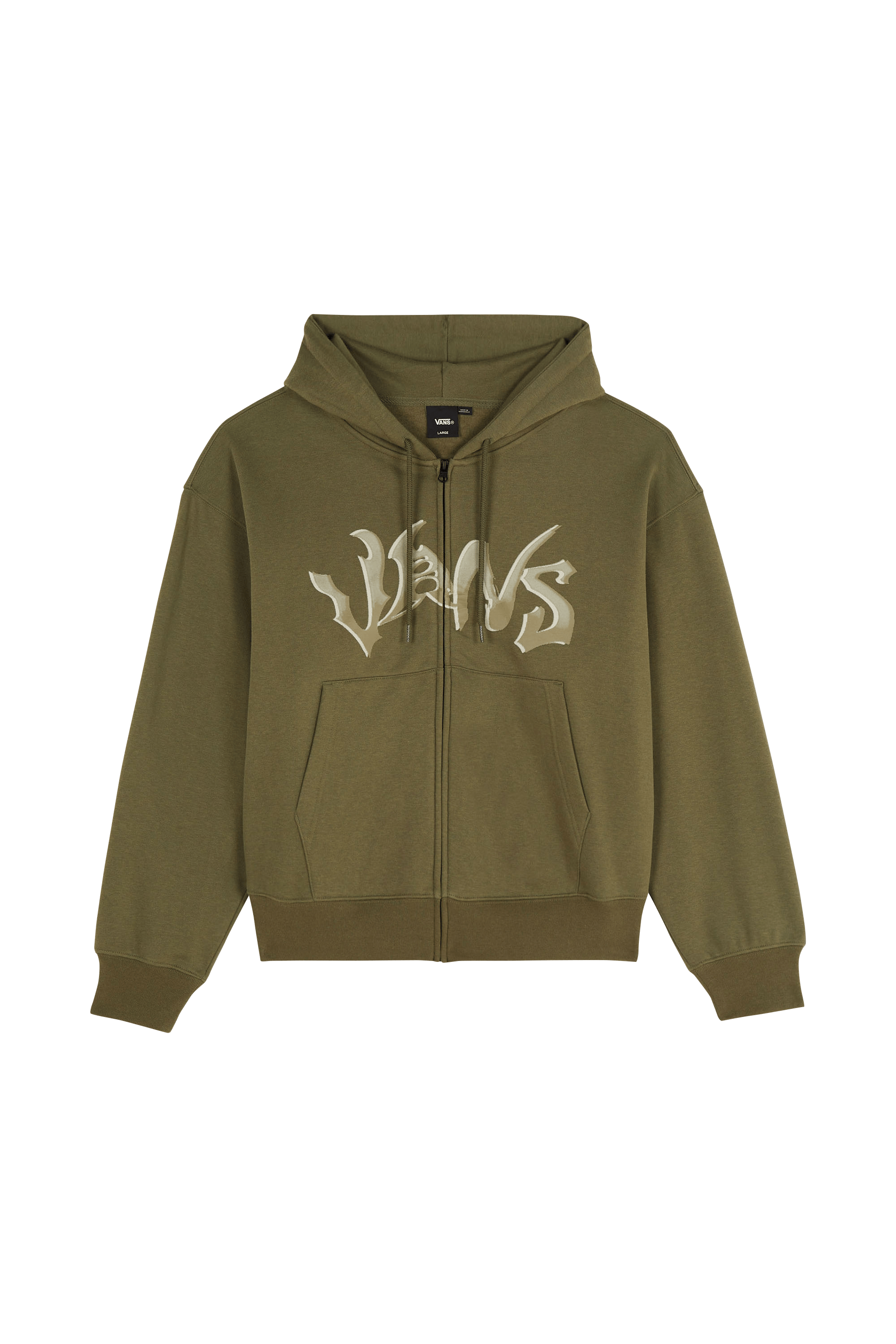 Hoodie zippé VANS Vert