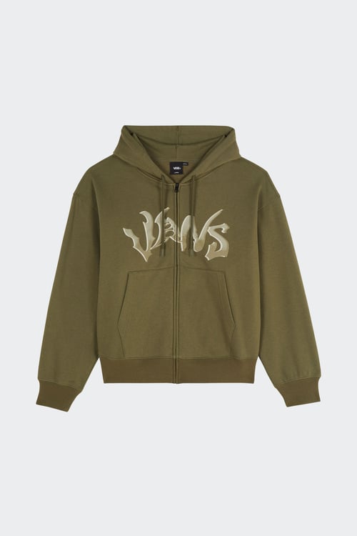 Hoodie zippé - Taille L Vert