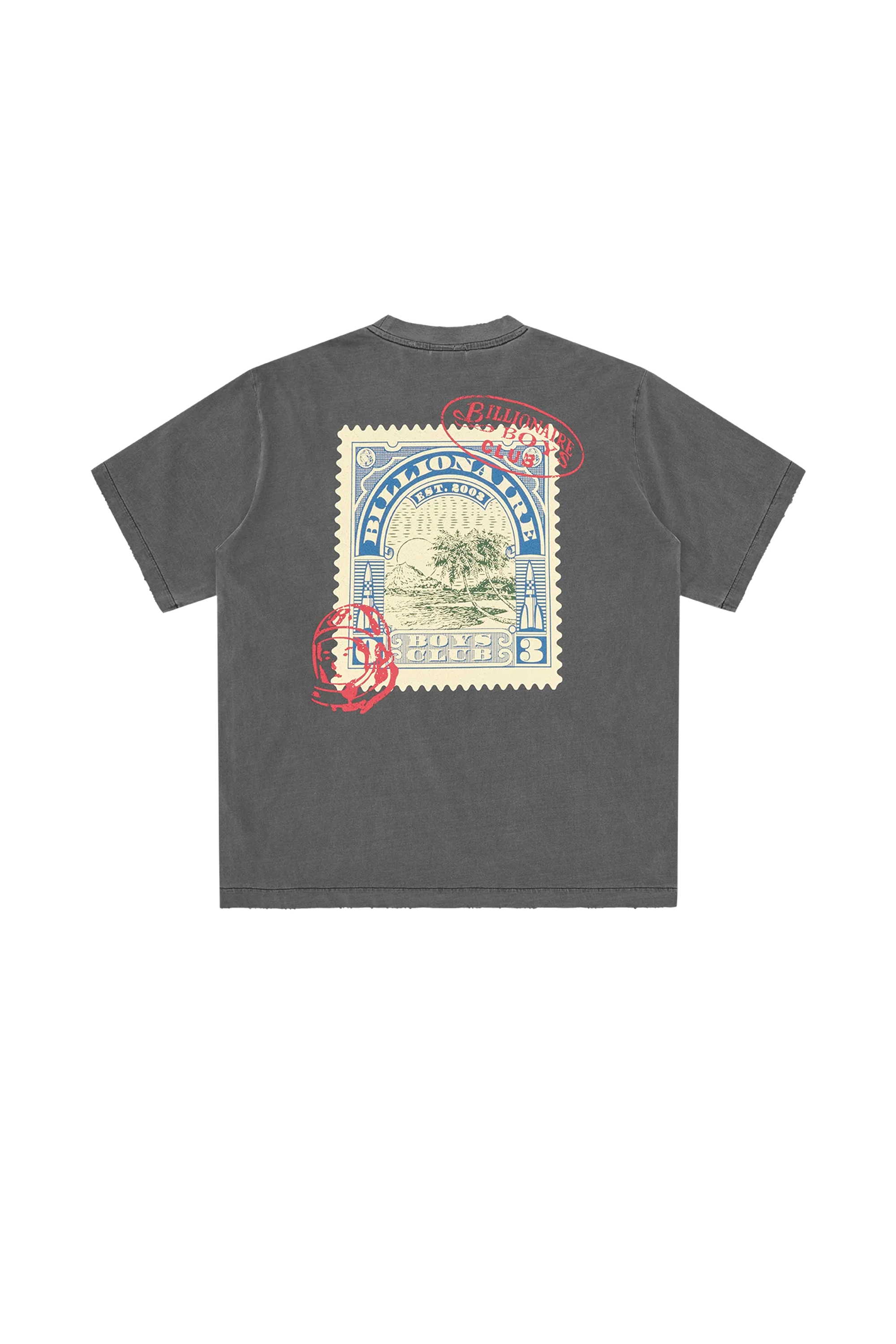 Regular-fit round-neck cotton T-shirt | Black BILLIONAIRE BOYS CLUB Men