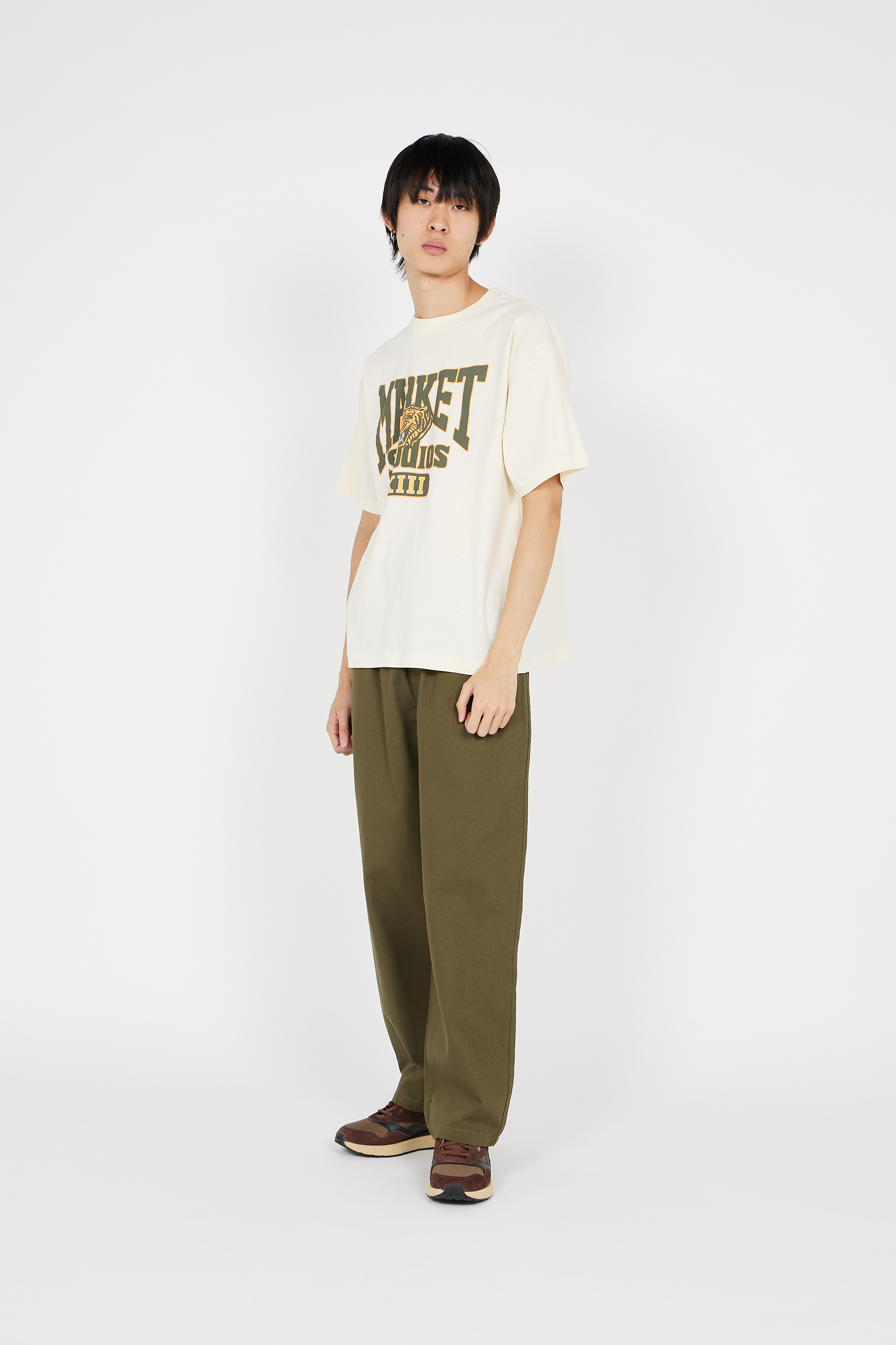 Regular-fit round-neck cotton T-shirt White