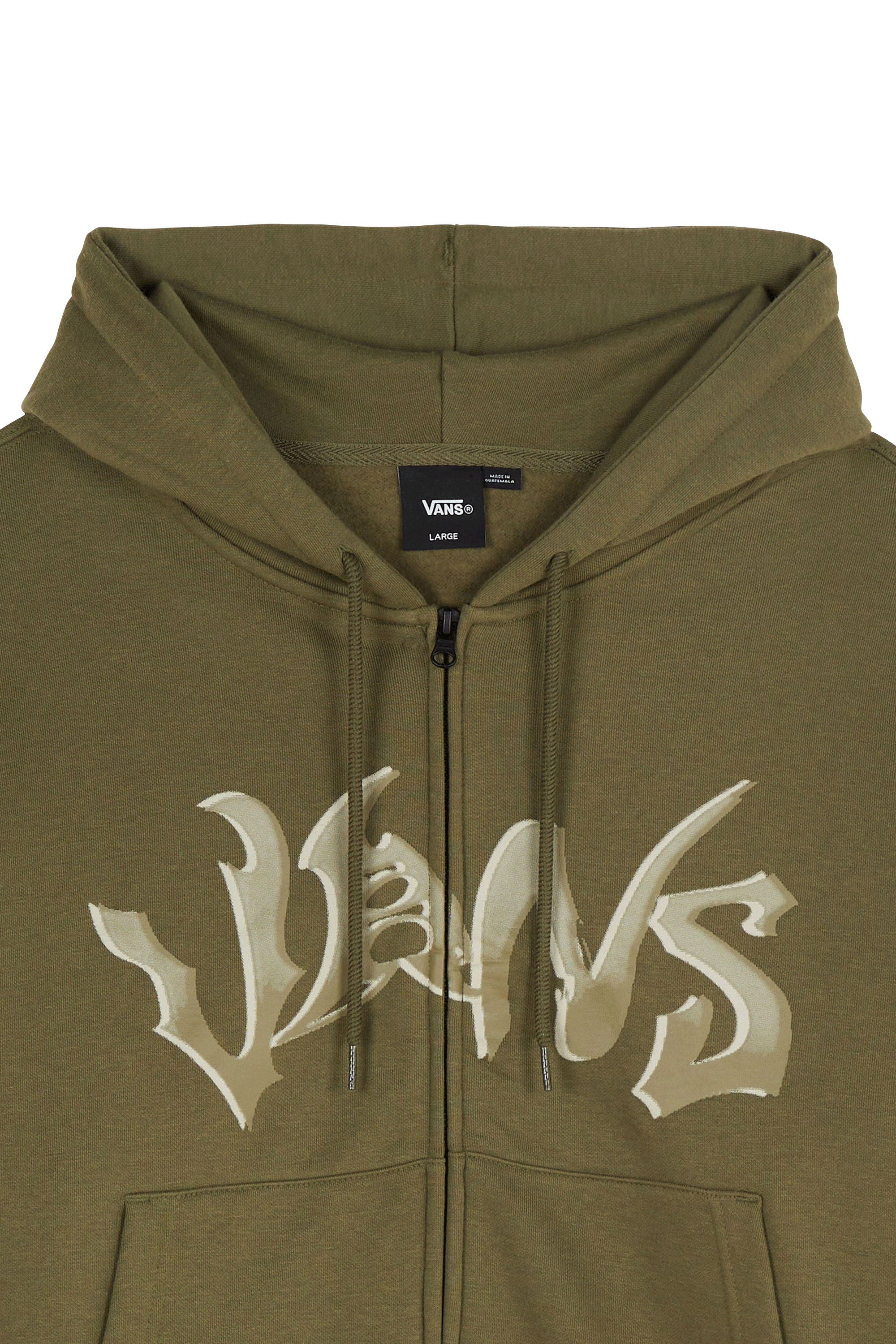 Hoodie zippé VANS Vert