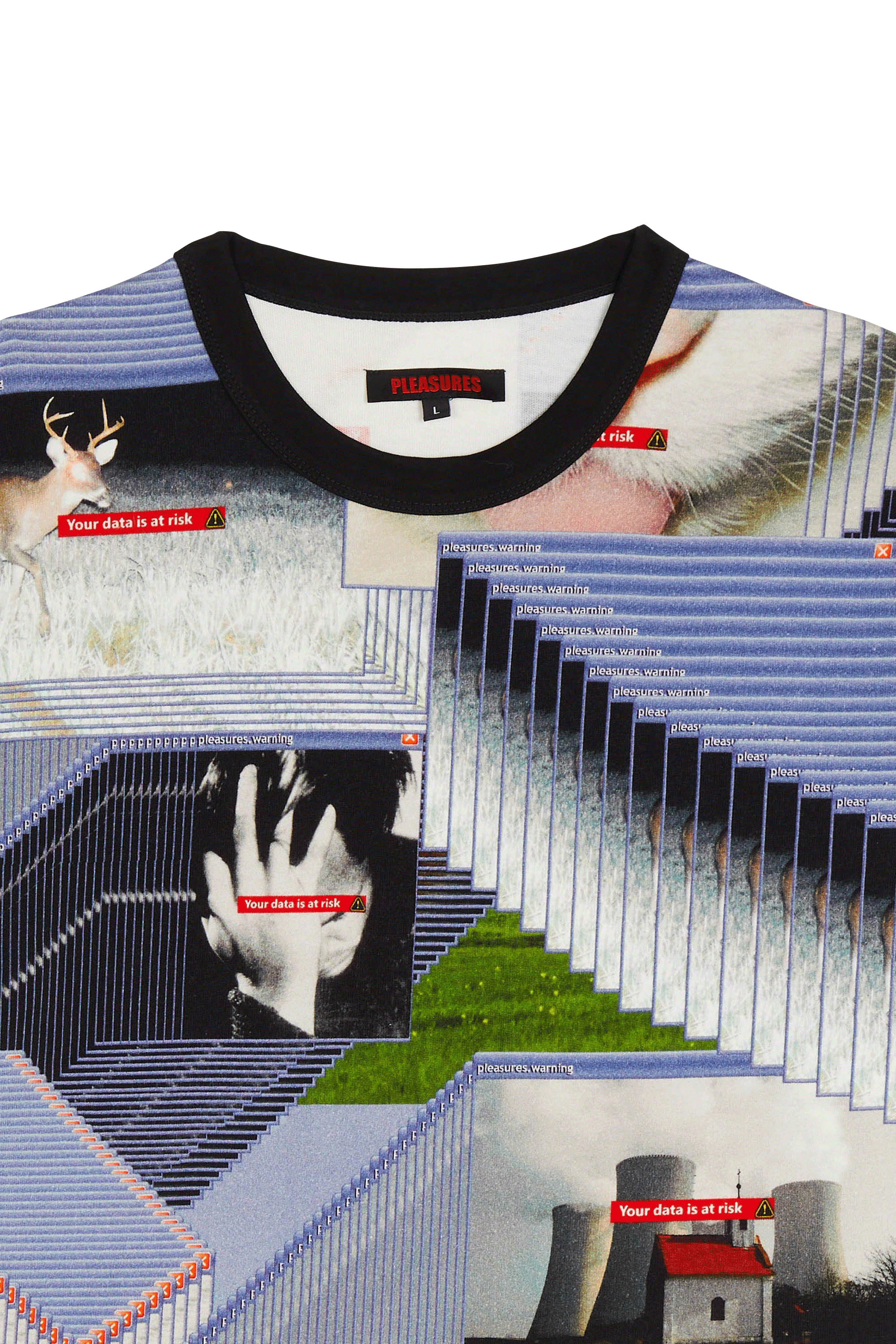 Regular-fit round-neck cotton T-shirt | Multicolored PLEASURES Men