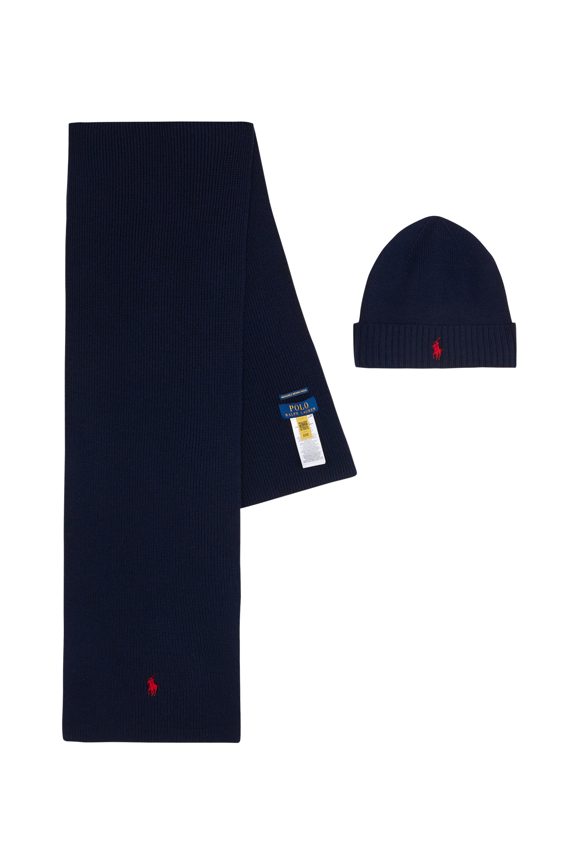Ensemble écharpe et bonnet Bleu