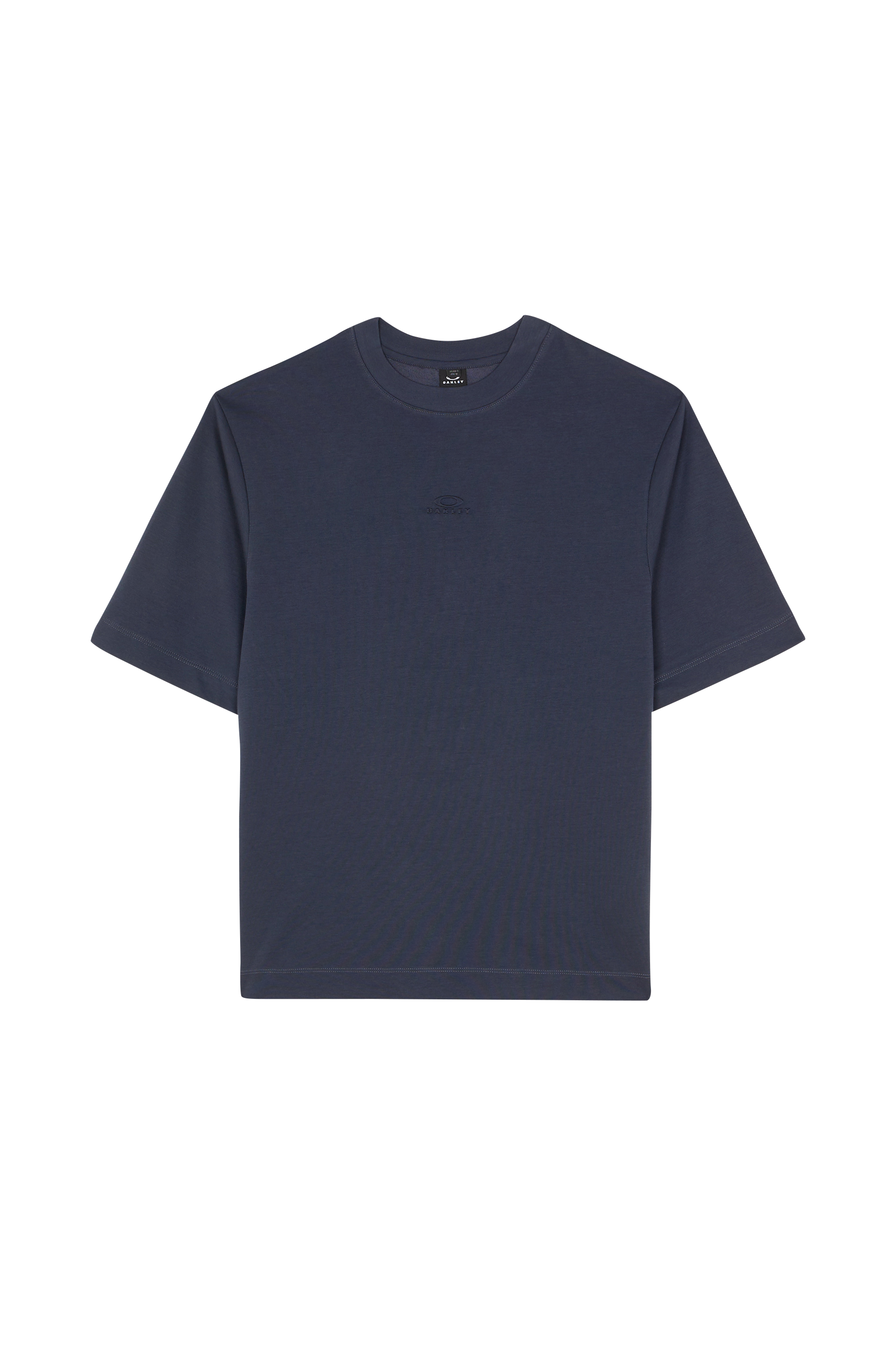 Regular-fit round-neck cotton T-shirt Grey