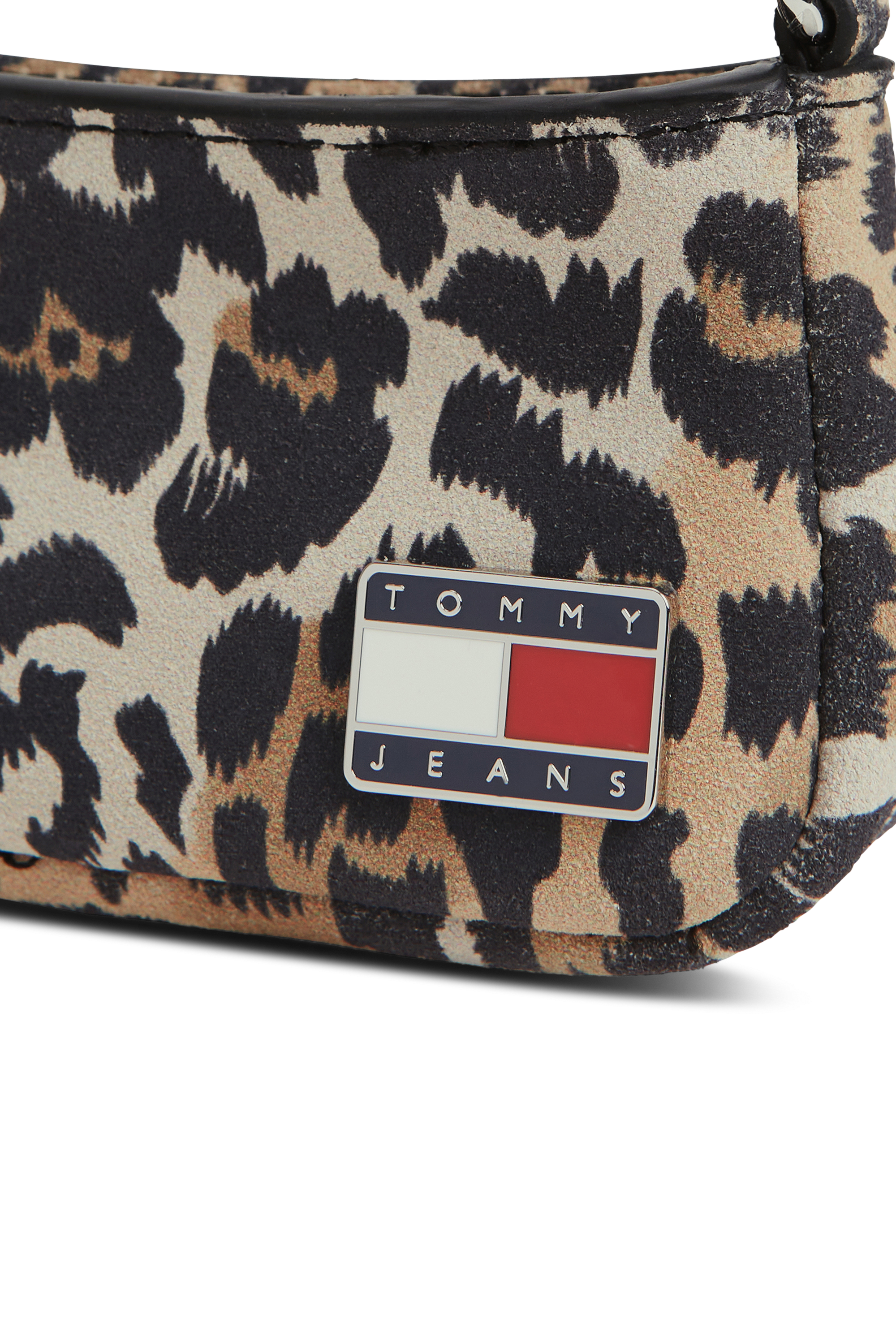 Printed cotton shoulder bag | Brown TOMMY JEANS Women