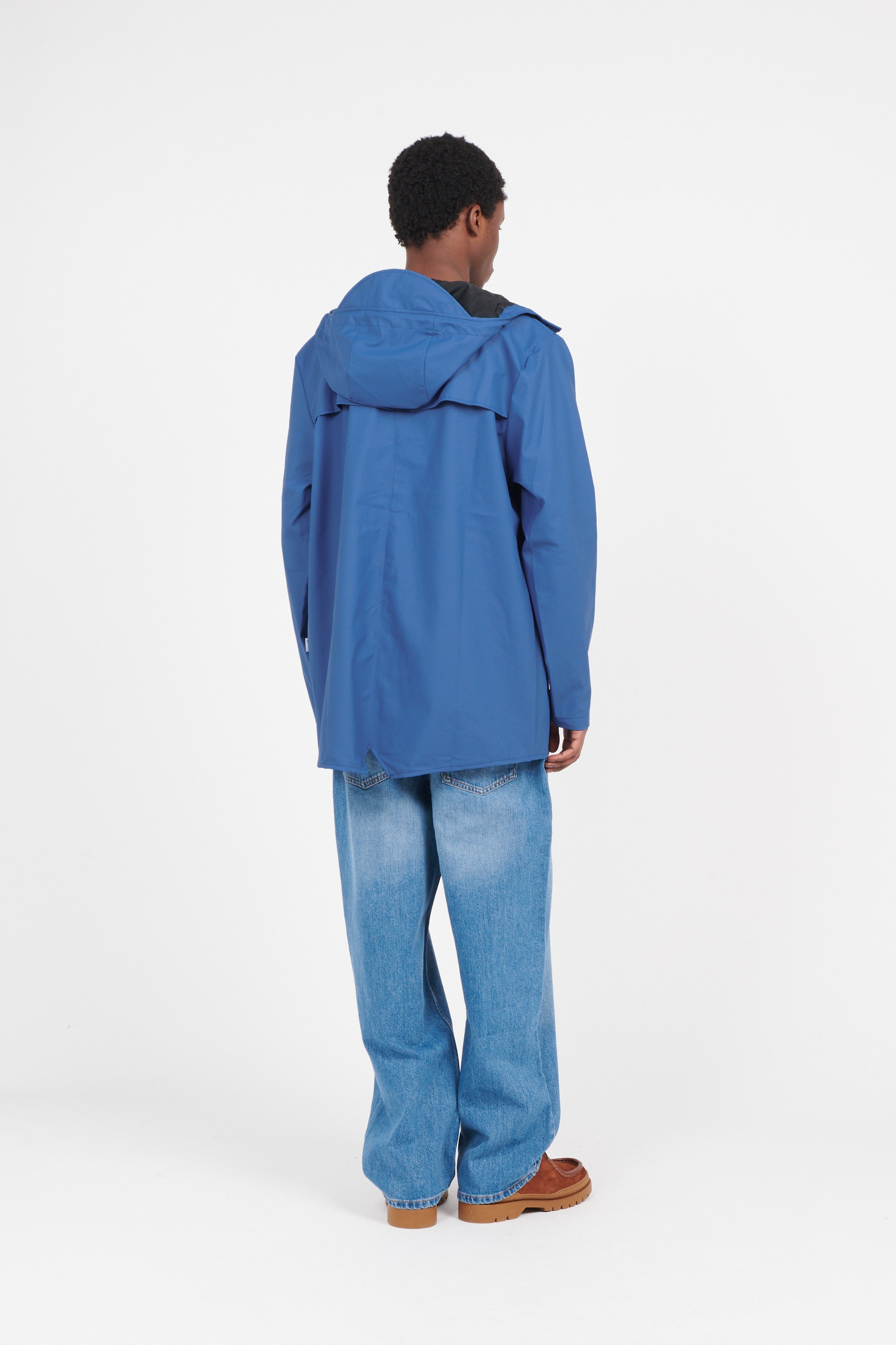 Coupe-vent imperméable à capuche | Bleu RAINS Homme