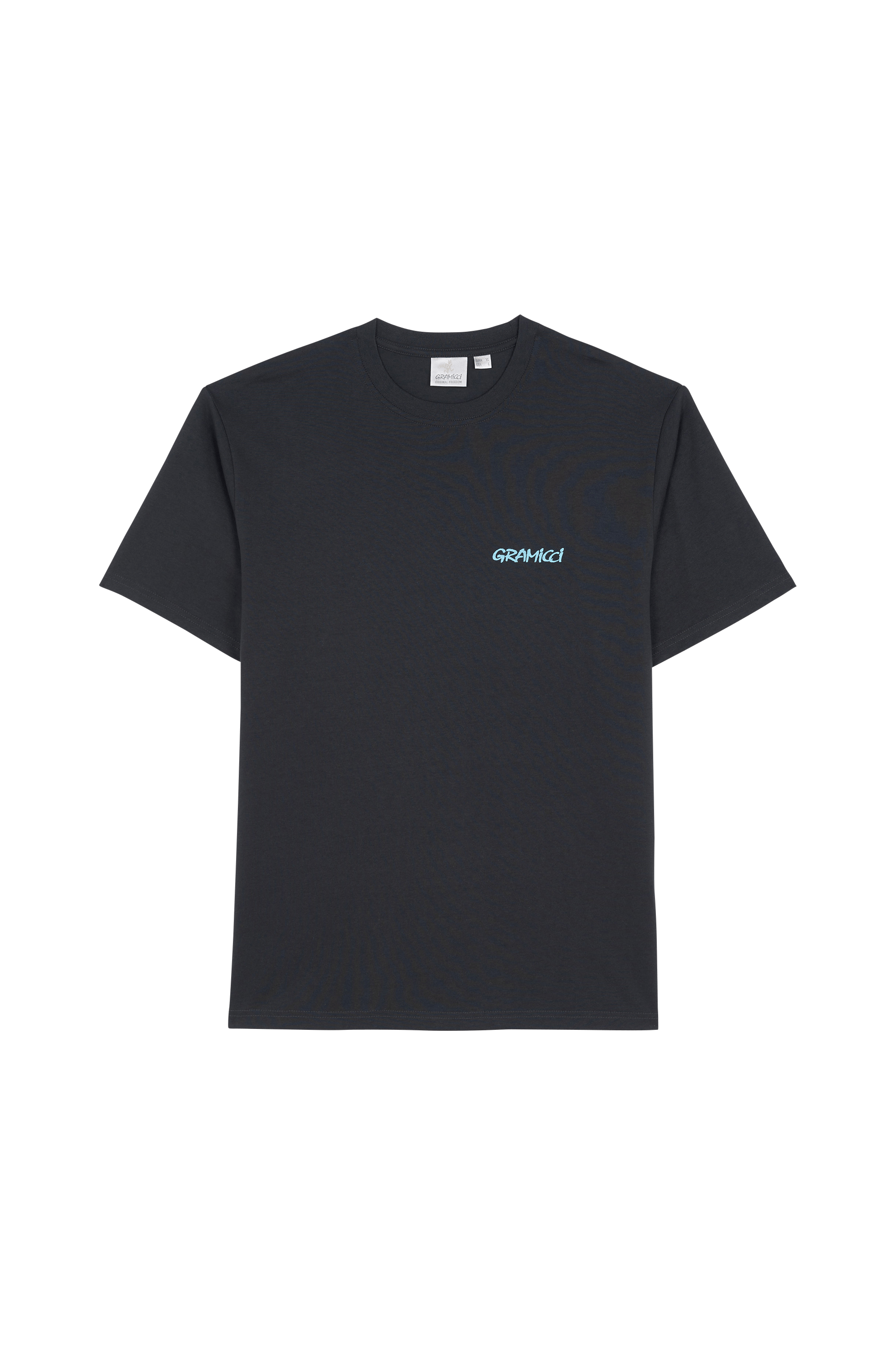 Regular-fit round-neck cotton T-shirt | Black GRAMICCI Men