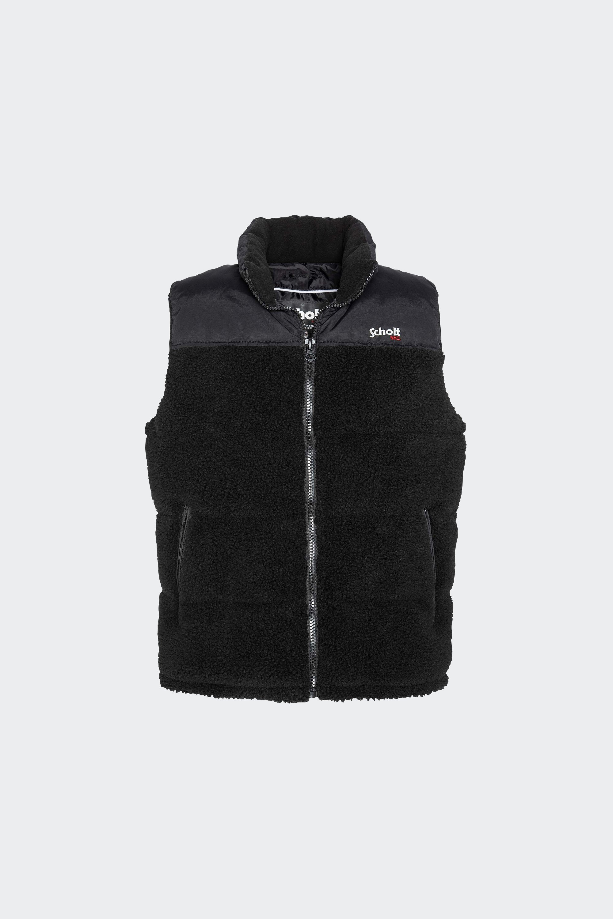 Sleeveless Puffer Jacket | Black by SCHOTT Sleeveless Puffer Jacket Black