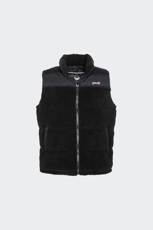 SCHOTT Sleeveless Puffer Jacket Black