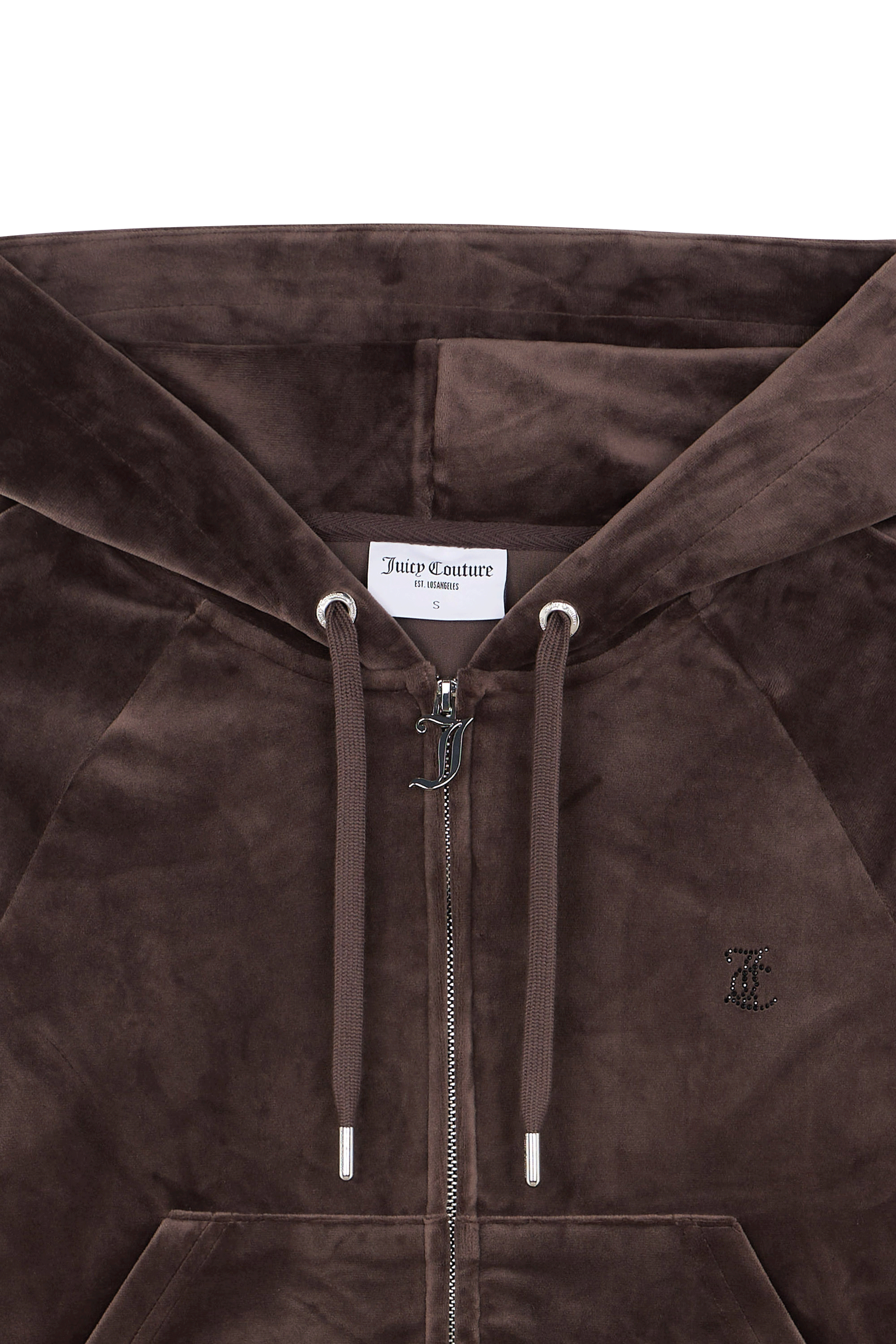 Hoodie zippé Marron