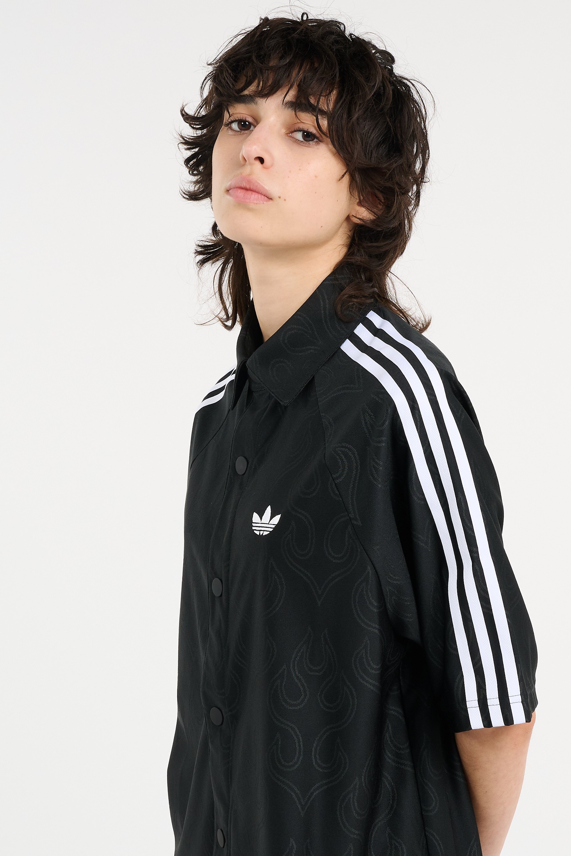 Regular-fit round-neck cotton T-shirt | Black ADIDAS Women