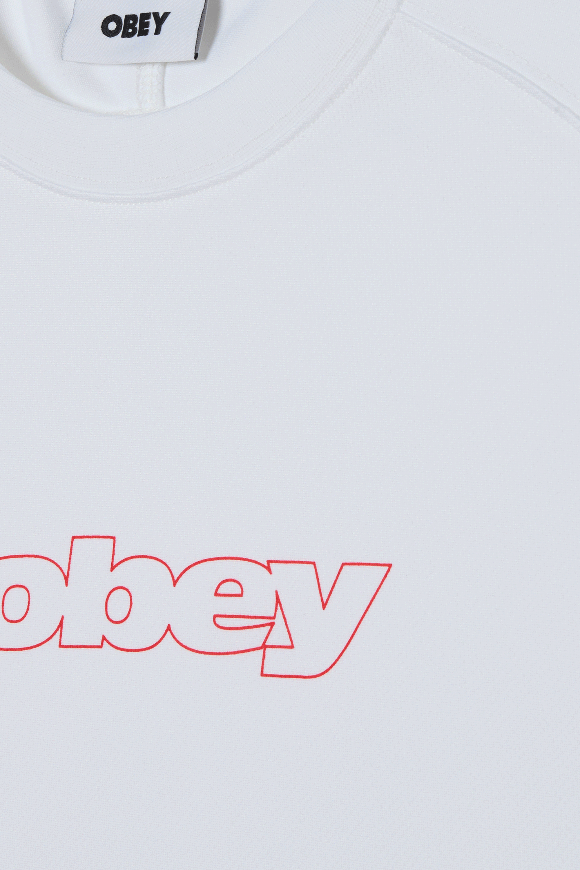 Regular-fit round-neck cotton T-shirt | White OBEY Men