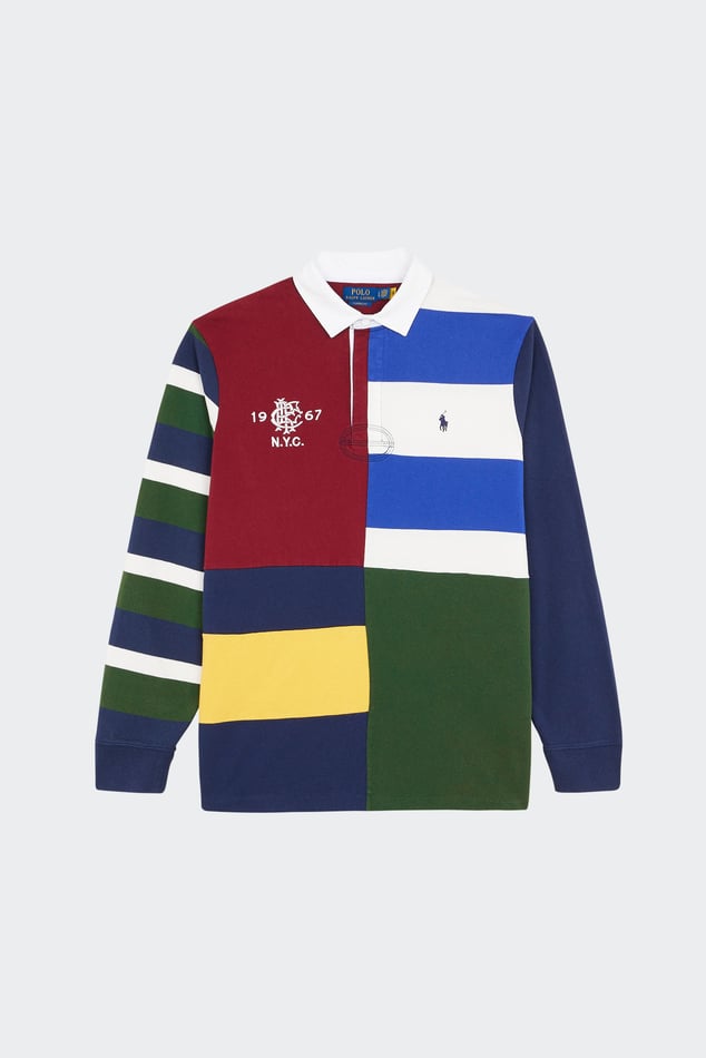 Polo Shirt Classic Fit Patchwork Jersey Rugby Shirt Multicolored Polo Ralph Lauren Man Citadium