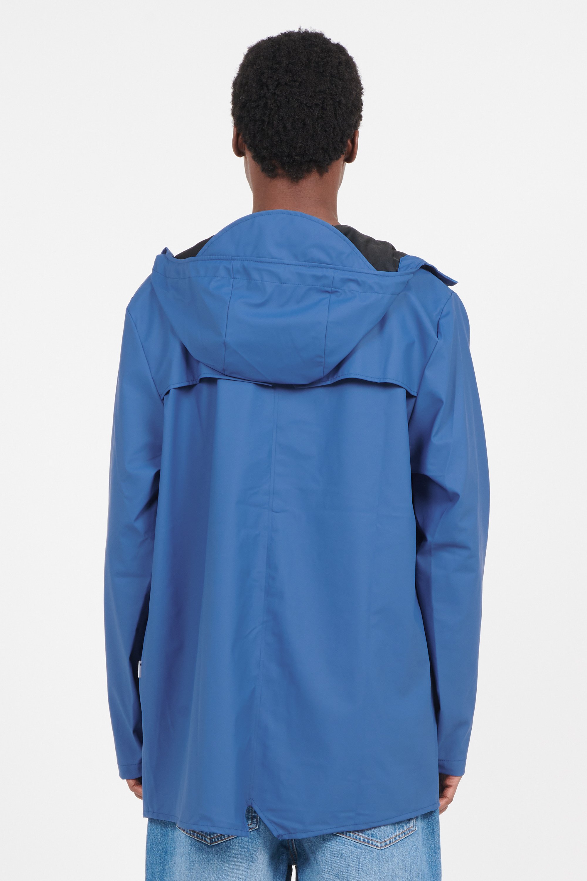 Coupe-vent imperméable à capuche | Bleu RAINS Homme