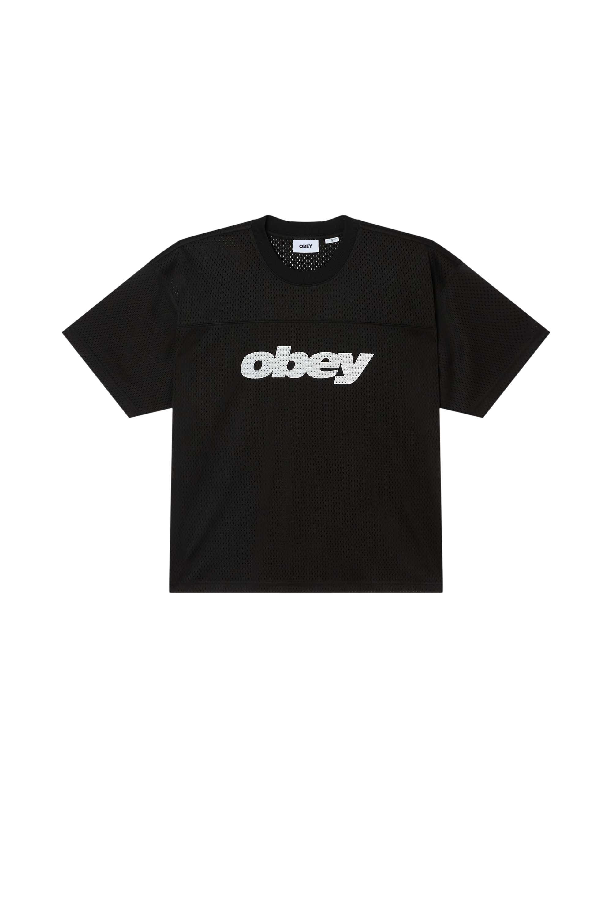 Regular-fit round-neck cotton T-shirt  Black