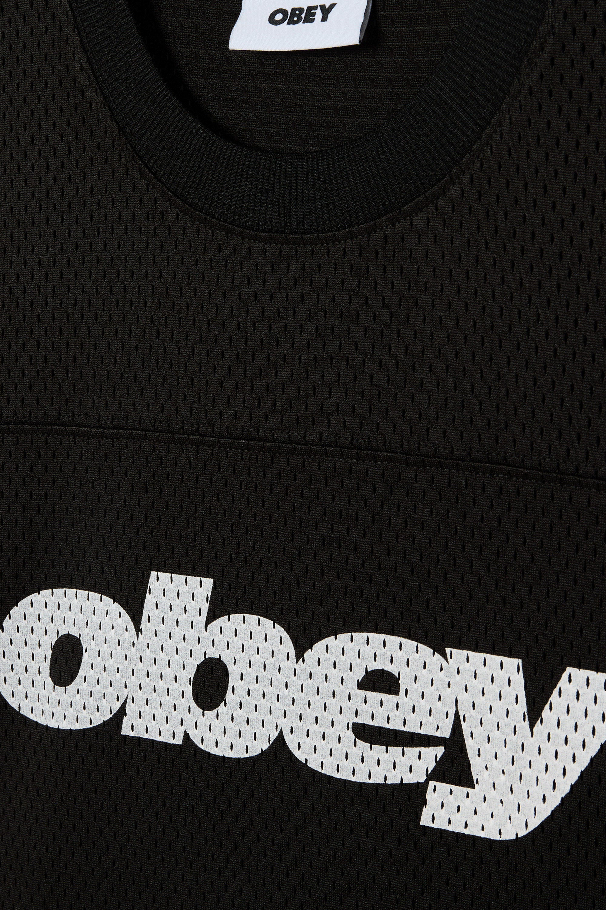Regular-fit round-neck cotton T-shirt | Black OBEY Men