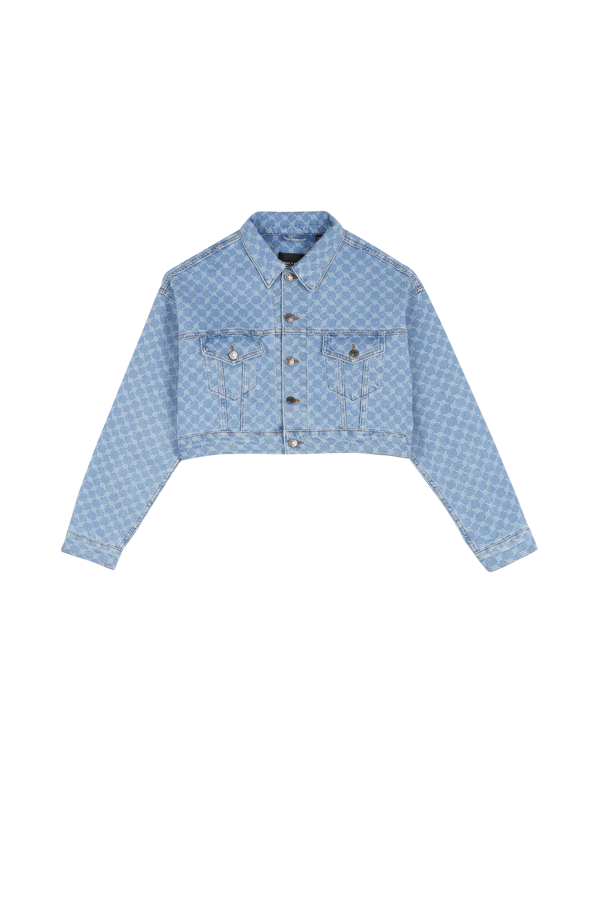 Monogram denim jacket - MILY Blue
