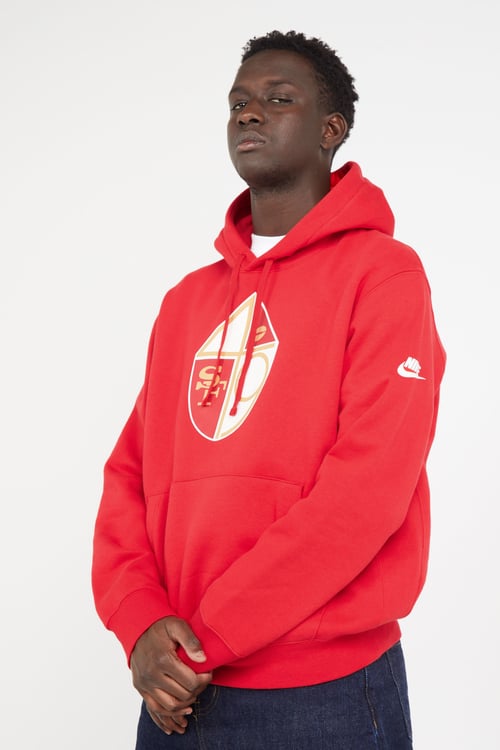 NIKE NFL Hoodie Rouge
