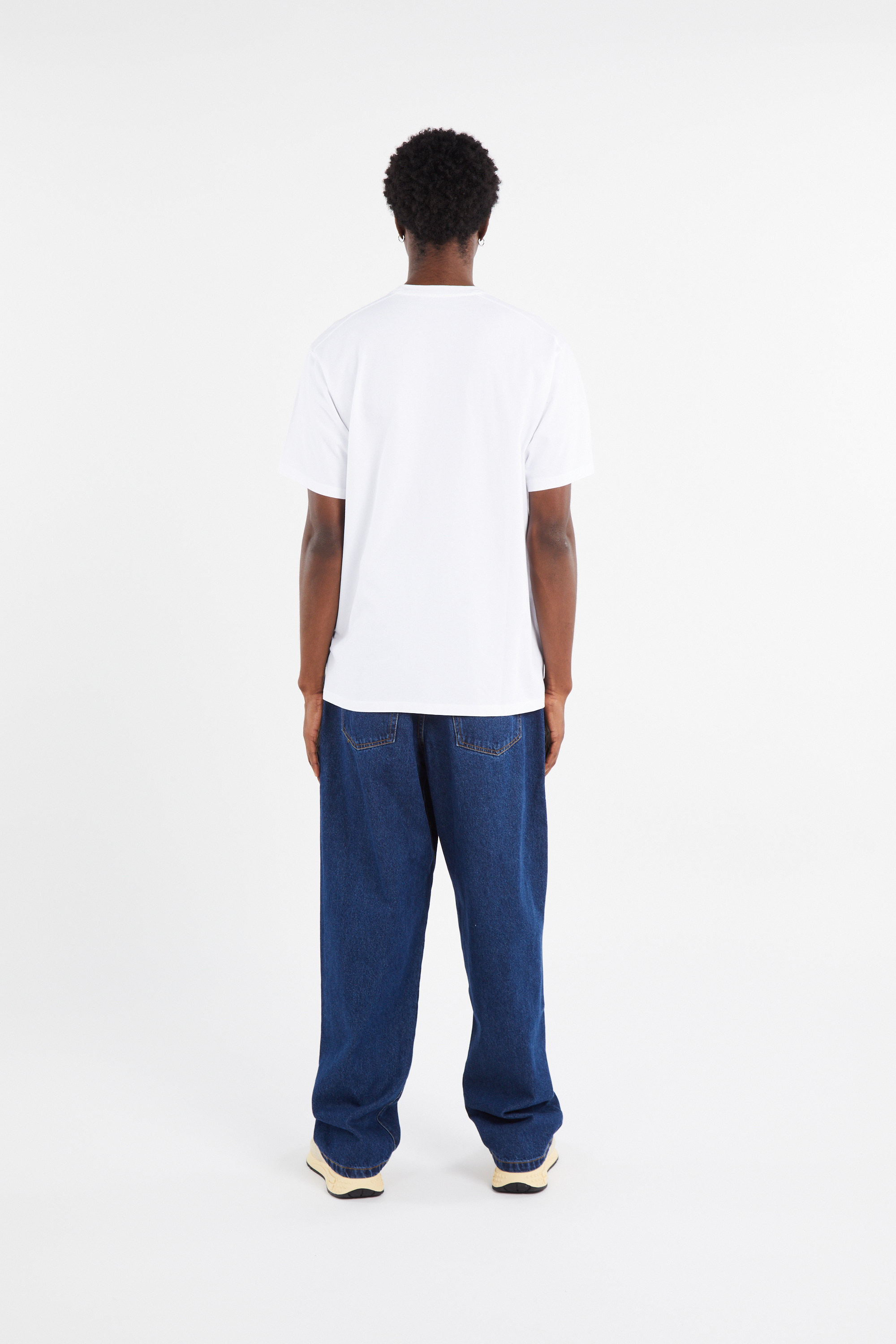 Regular-fit round-neck cotton T-shirt White