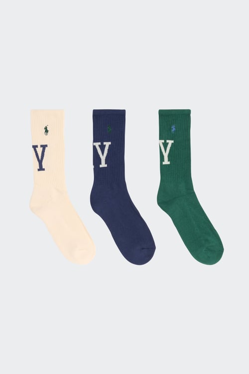 POLO RALPH LAUREN Lot de 3 paires de chaussettes Multicolore