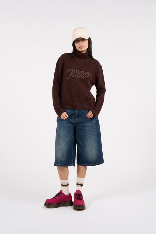 TOMMY JEANS Sweater Brown