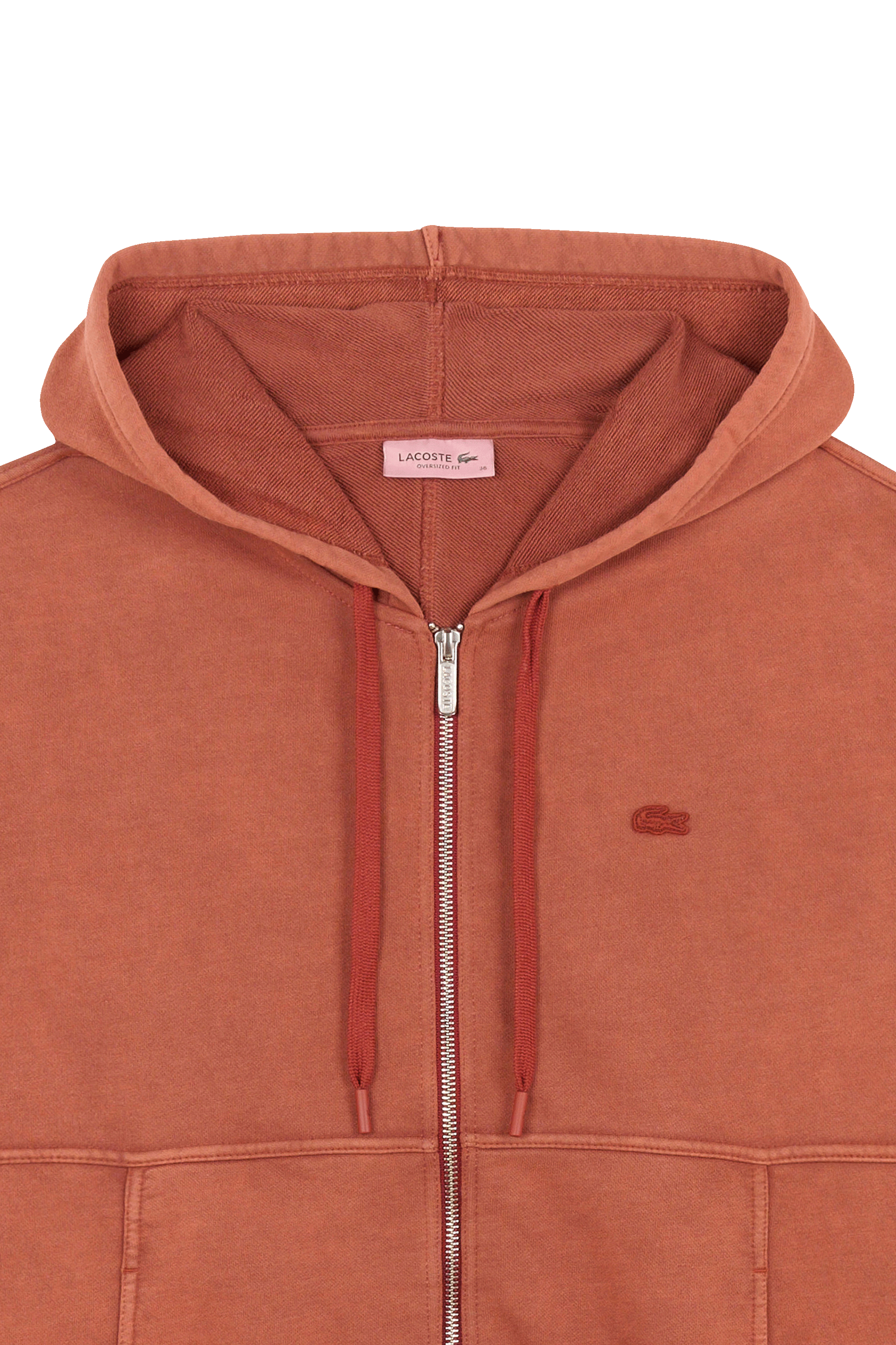 Hoodie zippé Marron