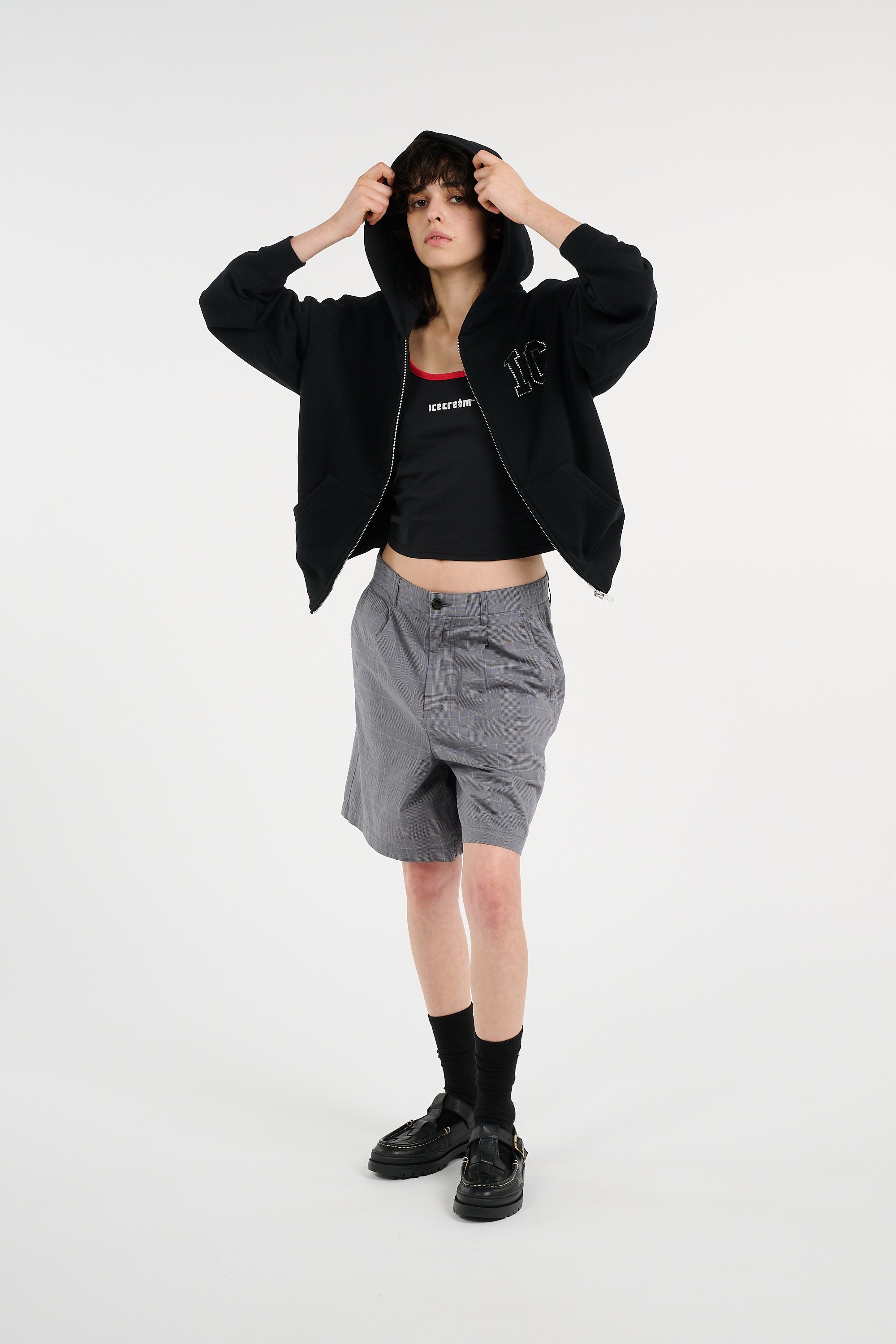 Hoodie zippé ICE CREAM Noir