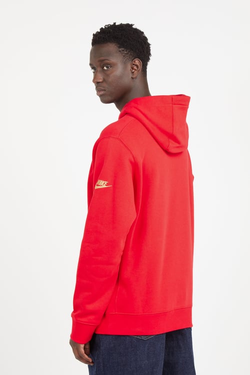 NIKE NFL Hoodie Rouge