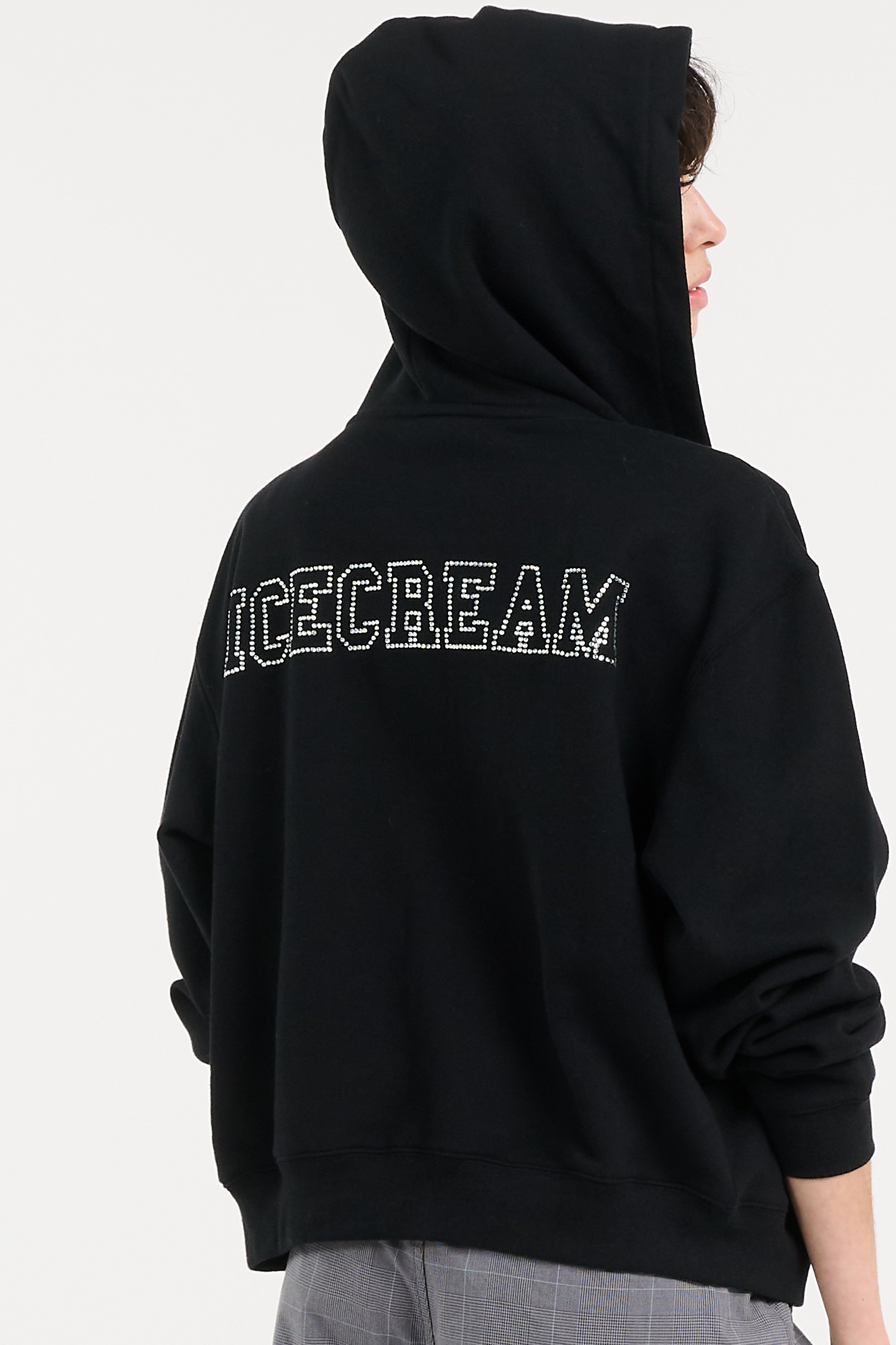 Zip-up hoodie | Black ICE CREAM Women