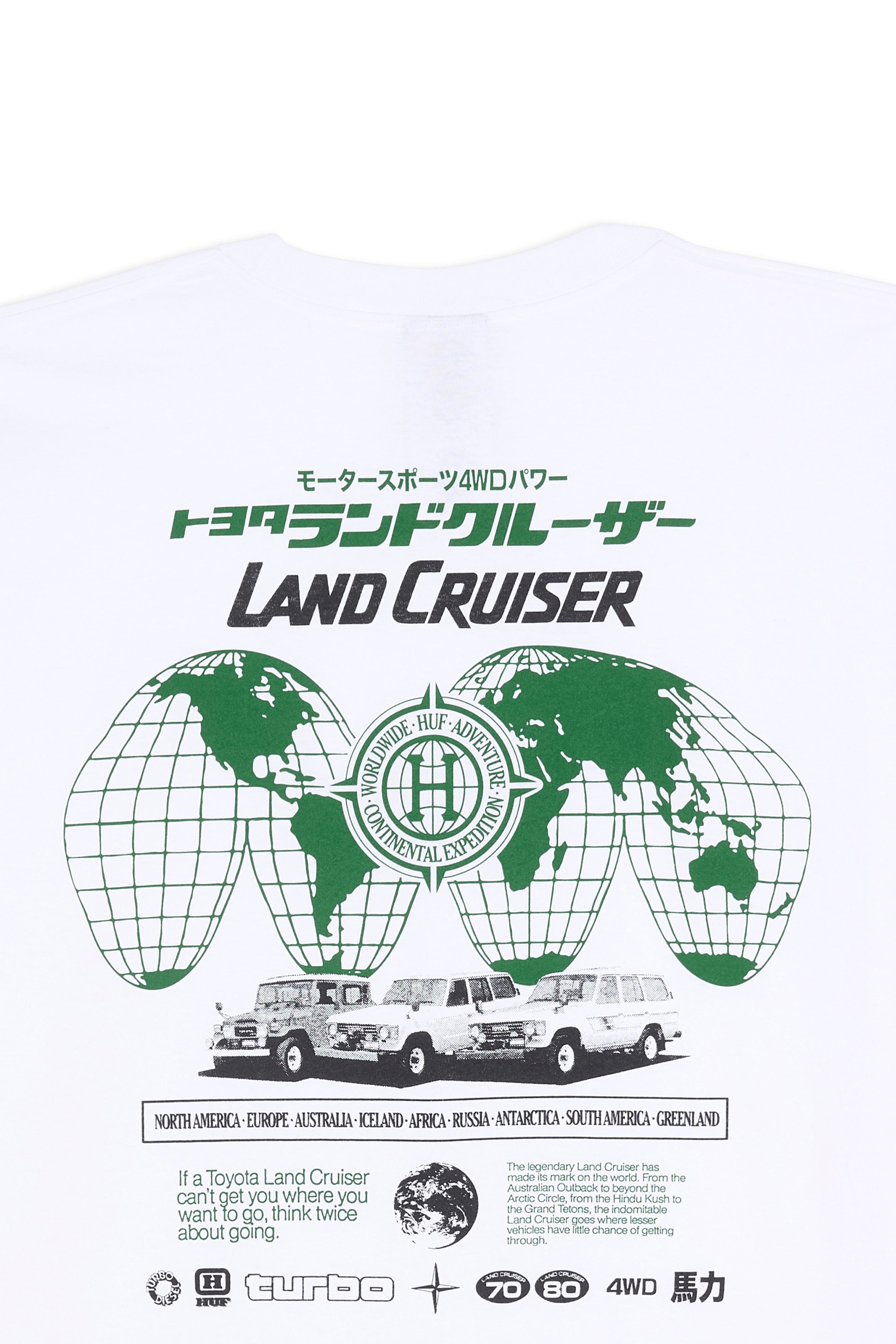 Regular-fit round-neck cotton T-shirt | White HUF Men