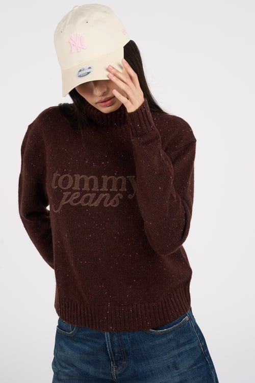TOMMY JEANS Sweater Brown