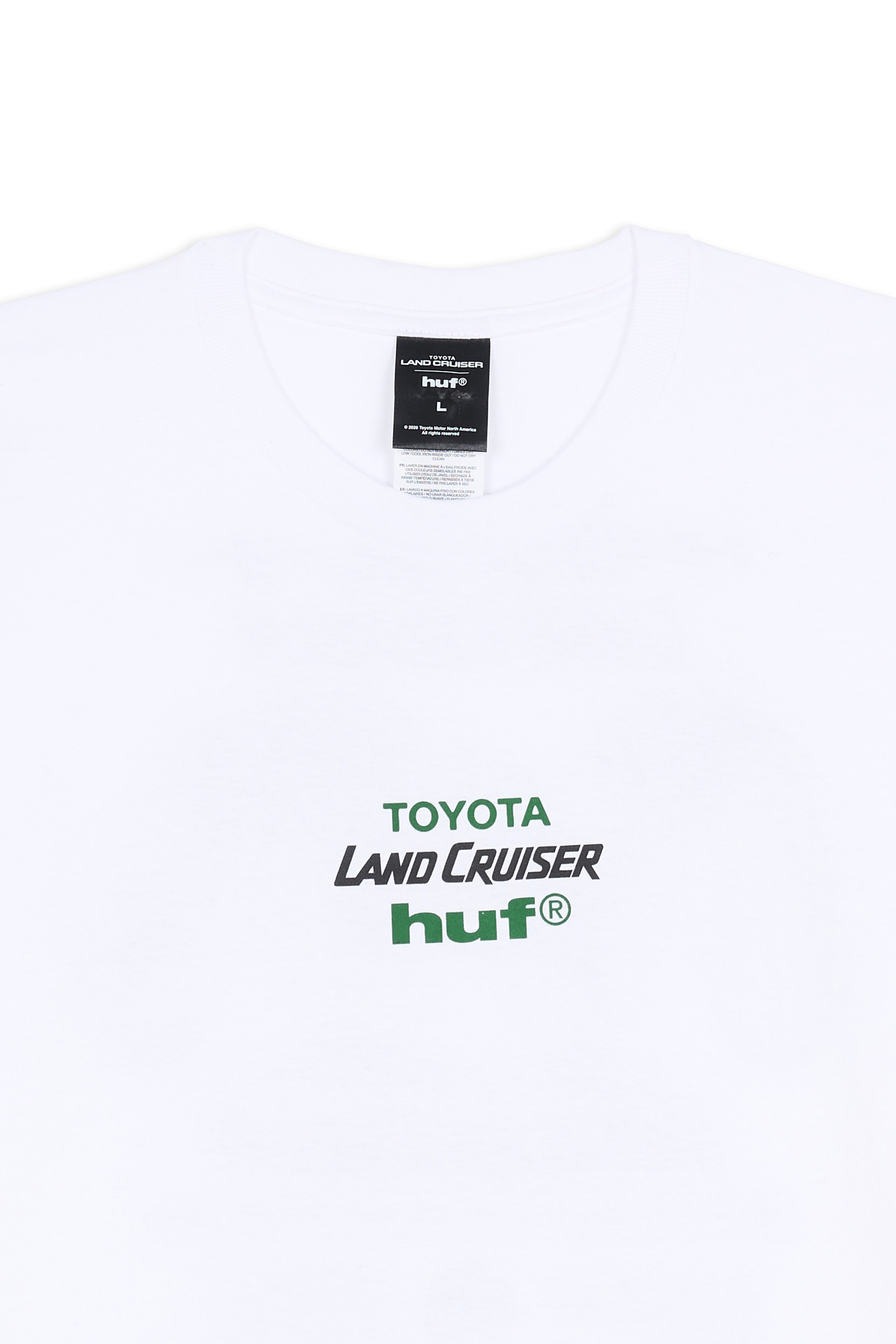 Regular-fit round-neck cotton T-shirt | White HUF Men
