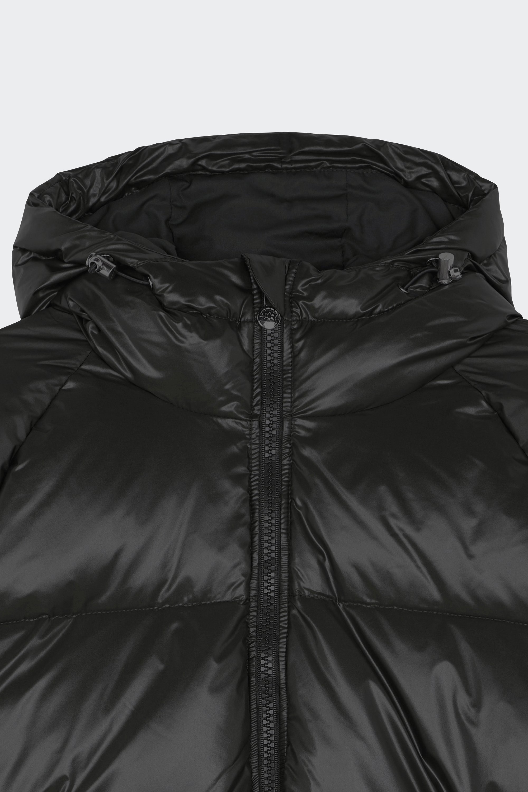 Lightweight quilted padded jacket with high neck | Black by PYRENEX Lightweight quilted padded jacket with high neck Black