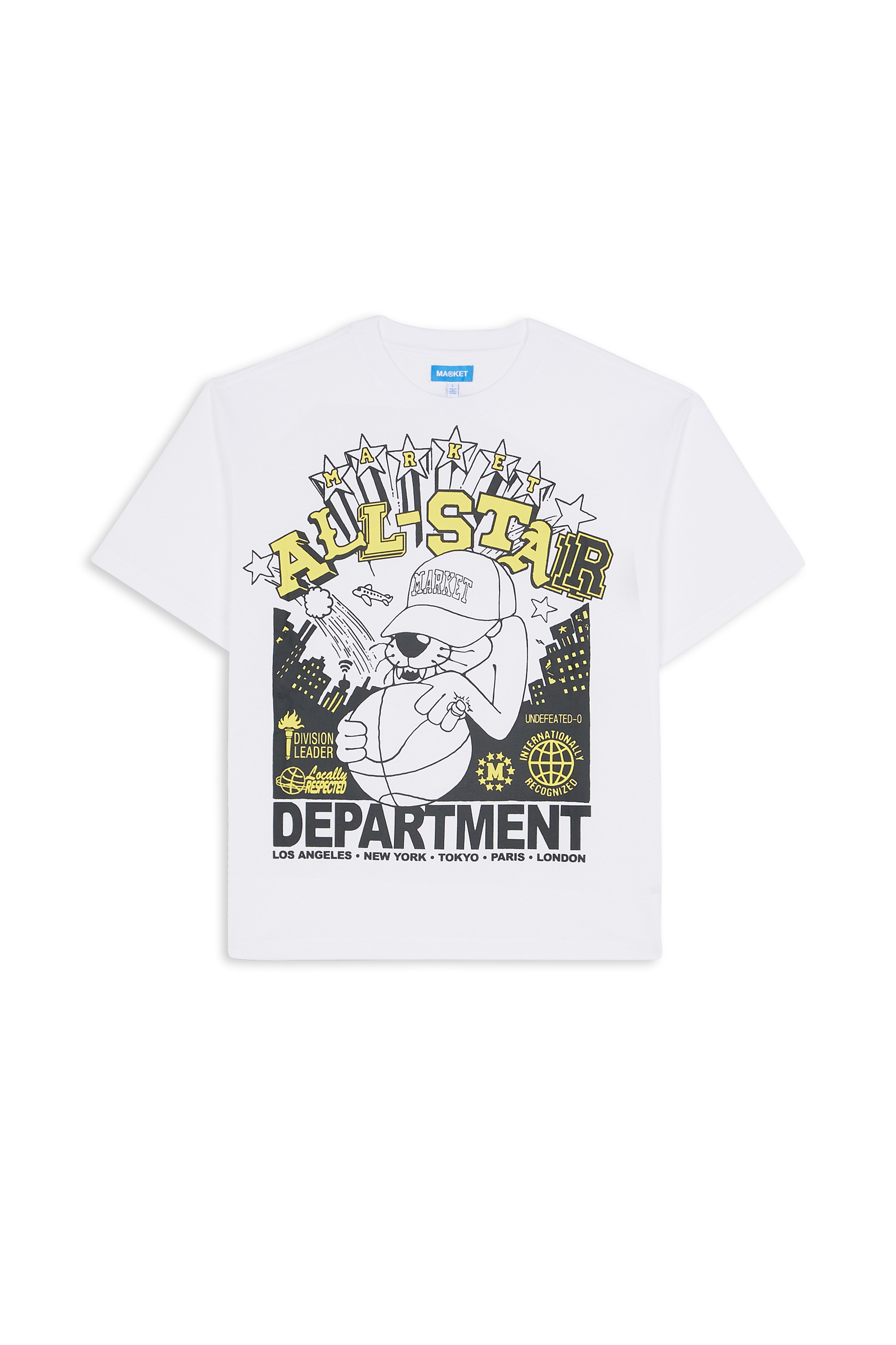 Regular-fit round-neck cotton T-shirt White