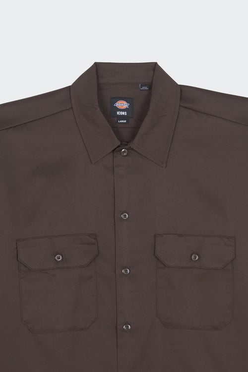 DICKIES Shirt Brown