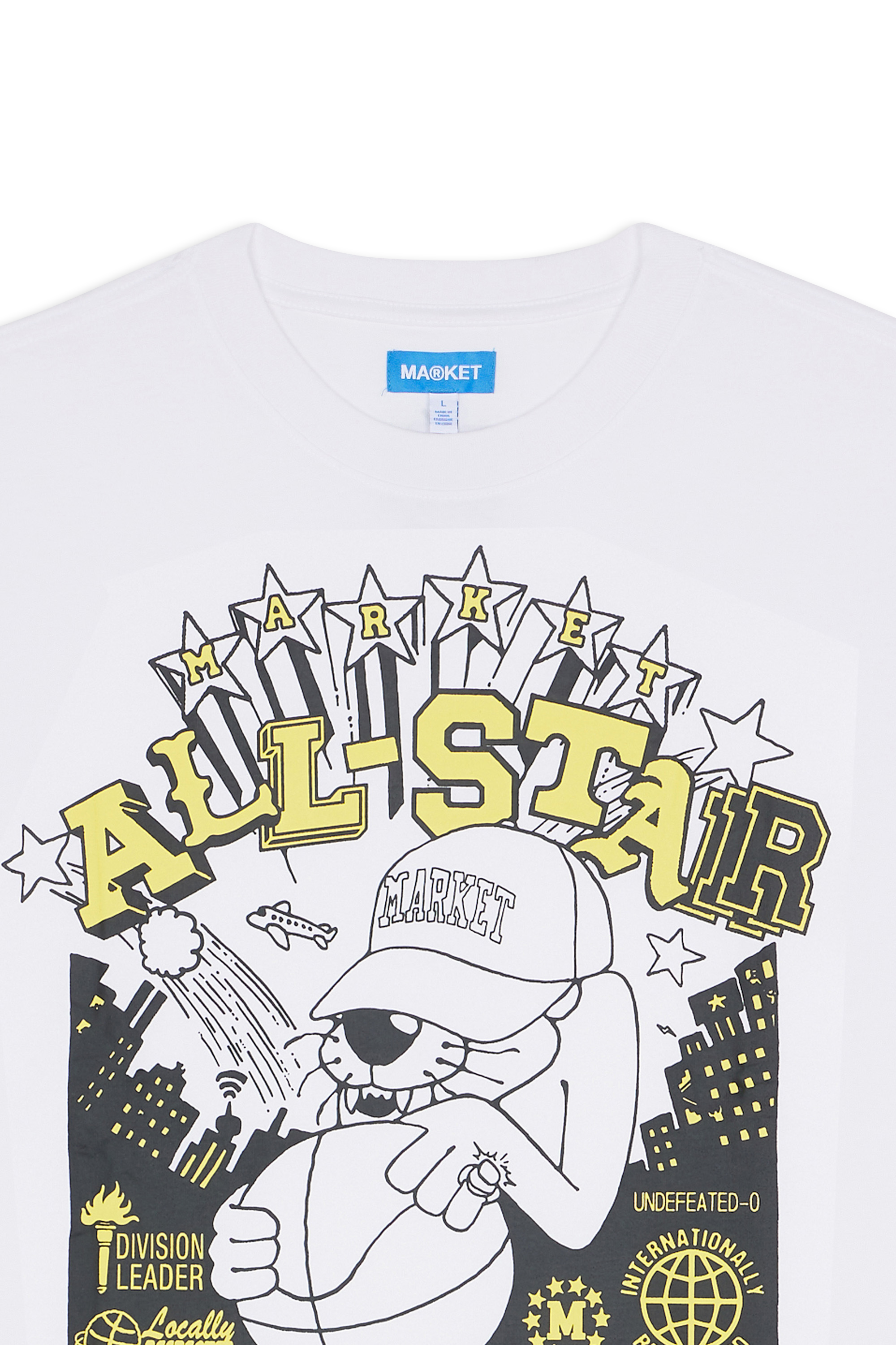 Regular-fit round-neck cotton T-shirt White
