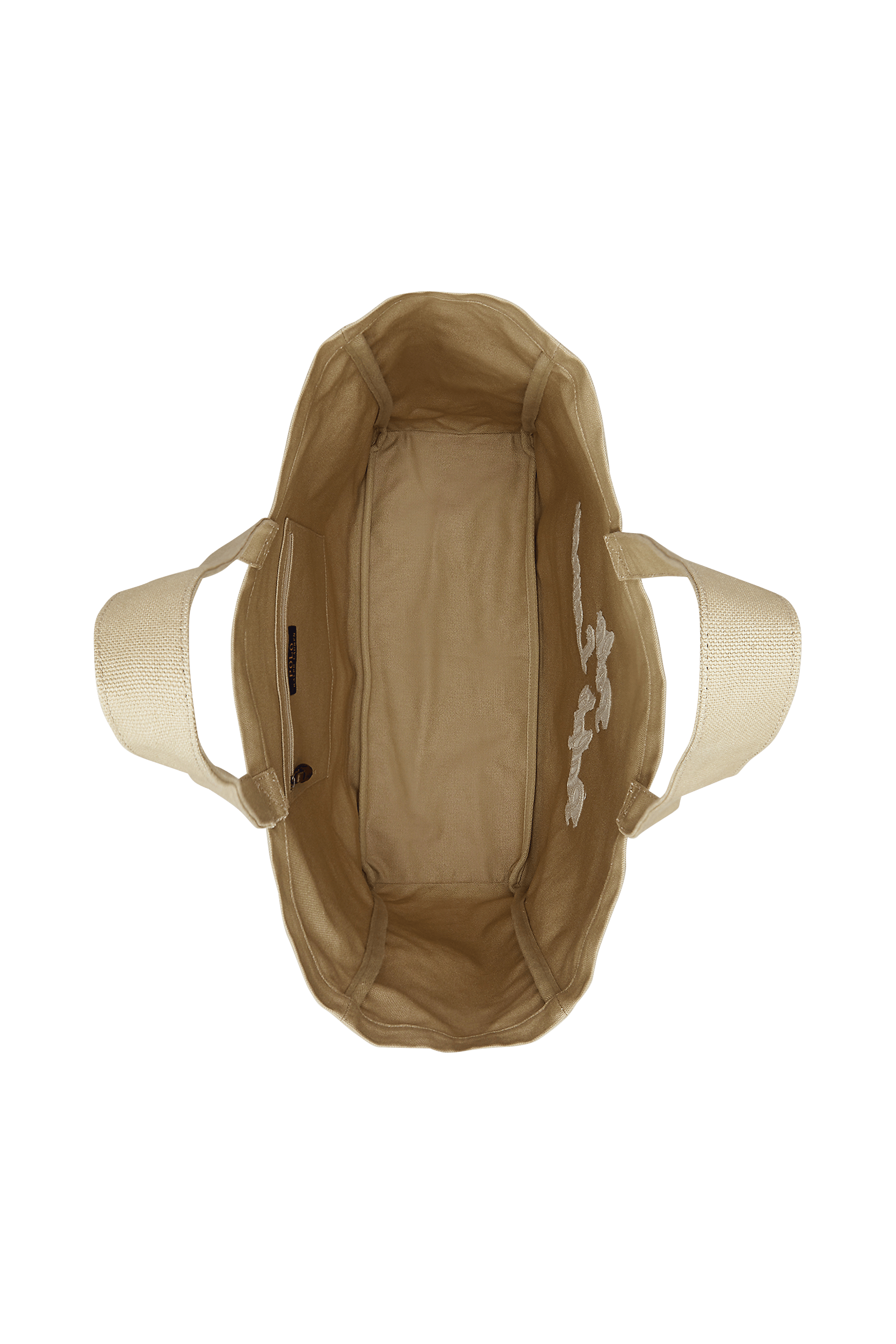 Straight checked wool-blend pants Beige