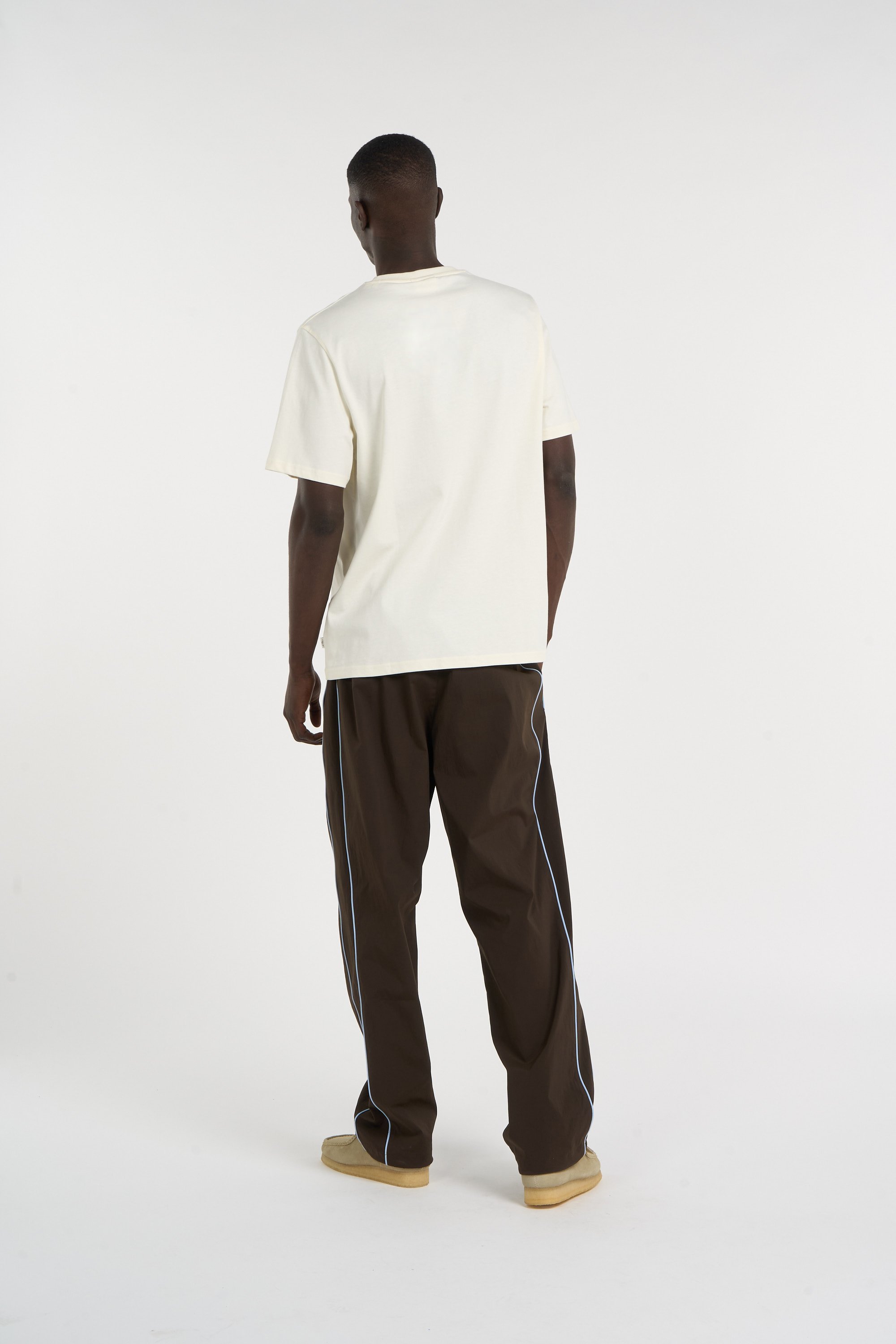 Regular-fit round-neck cotton T-shirt | White LES DEUX Men