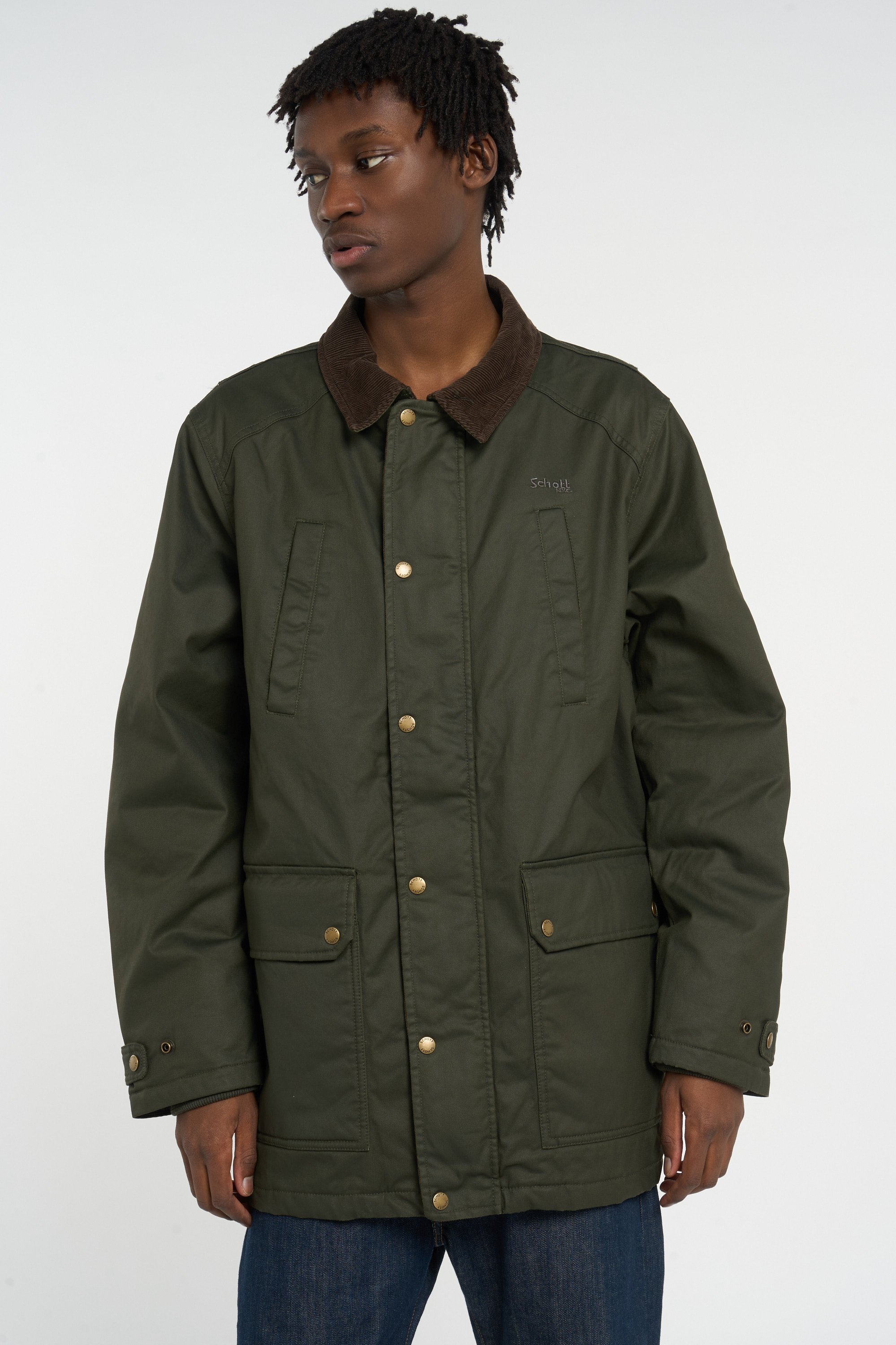 Veste | Vert SCHOTT Homme