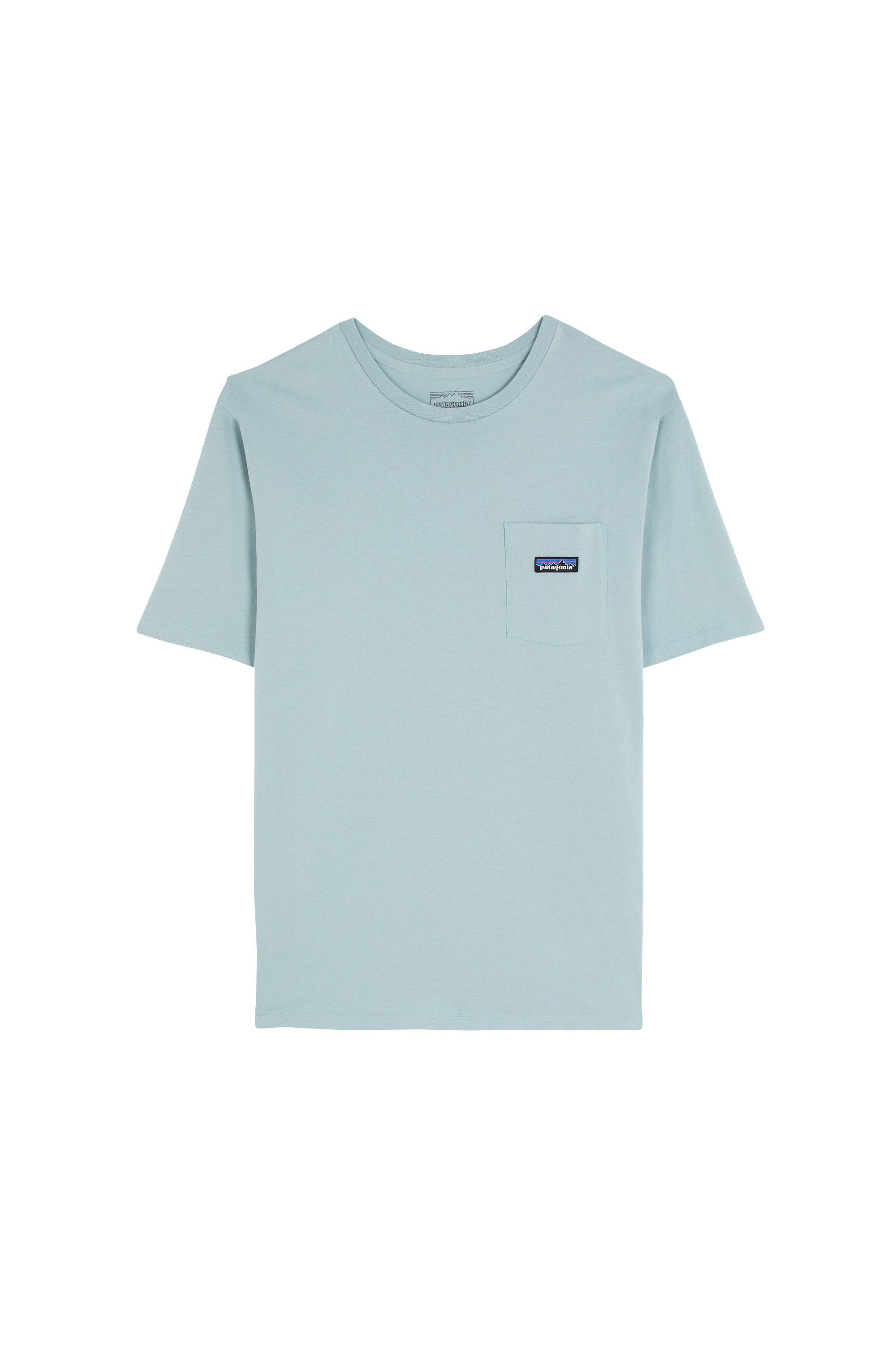 Regular-fit round-neck cotton T-shirt Blue